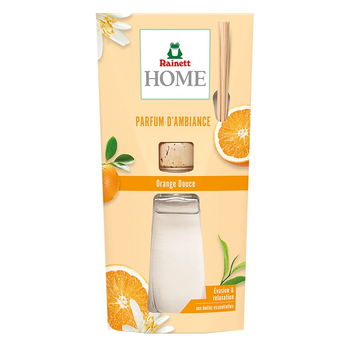 RAINETT Home Diffuseur stick parfum d'ambiance à l'orange douce 90ml