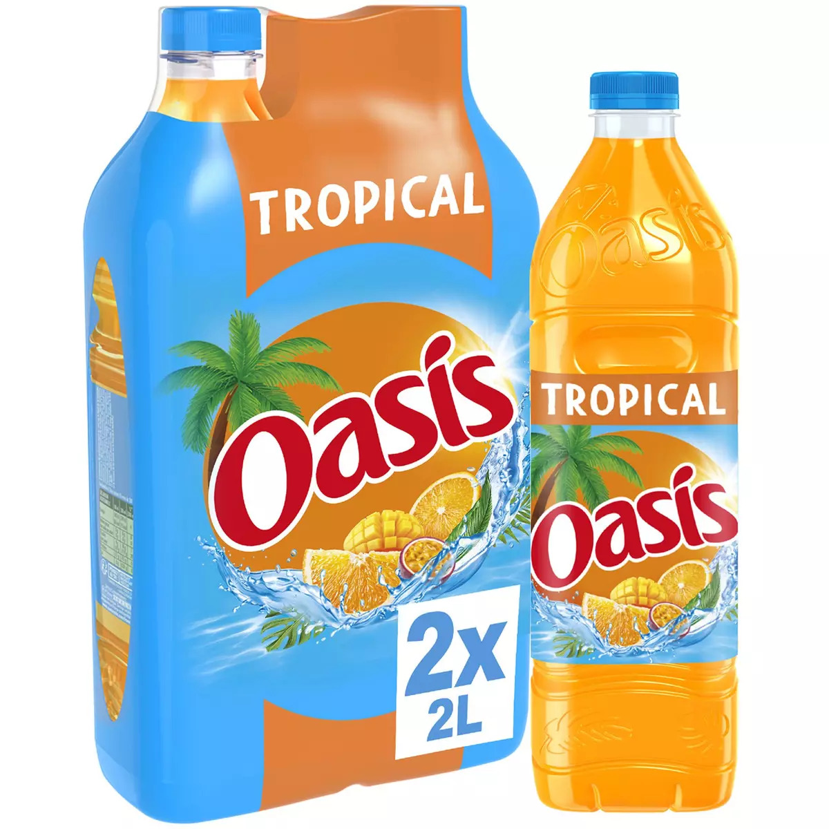 OASIS Boisson aux fruits goût tropical 2x2l