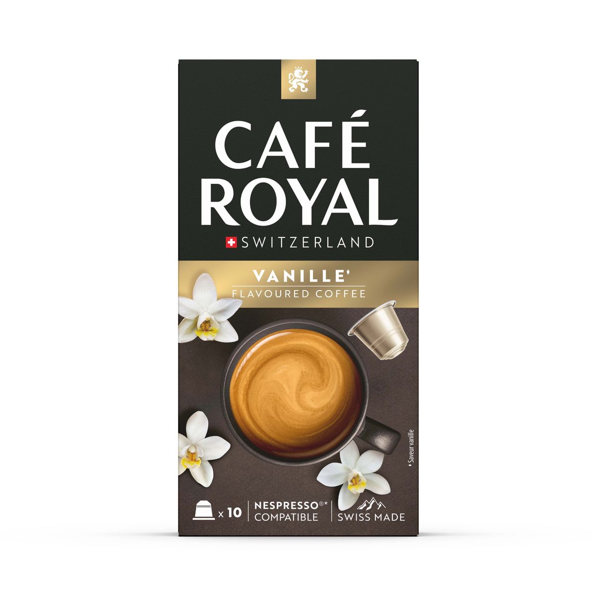 CAFE ROYAL Café à la vanille en capsule compatible Nespresso 10 capsules 52g