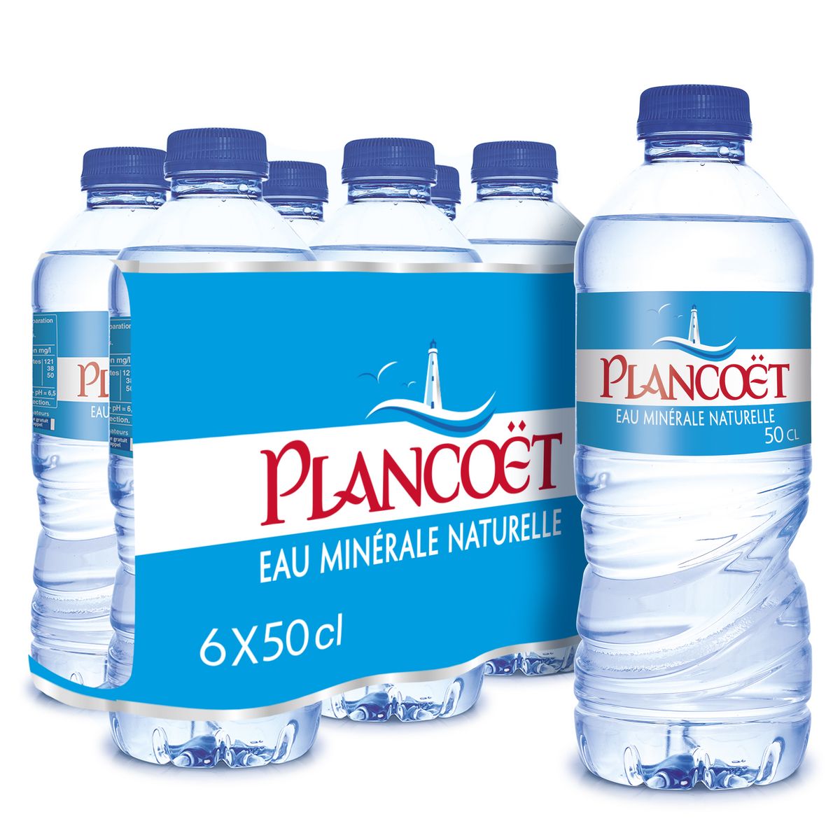 PLANCOET Eau minérale naturelle plate 6x50cl