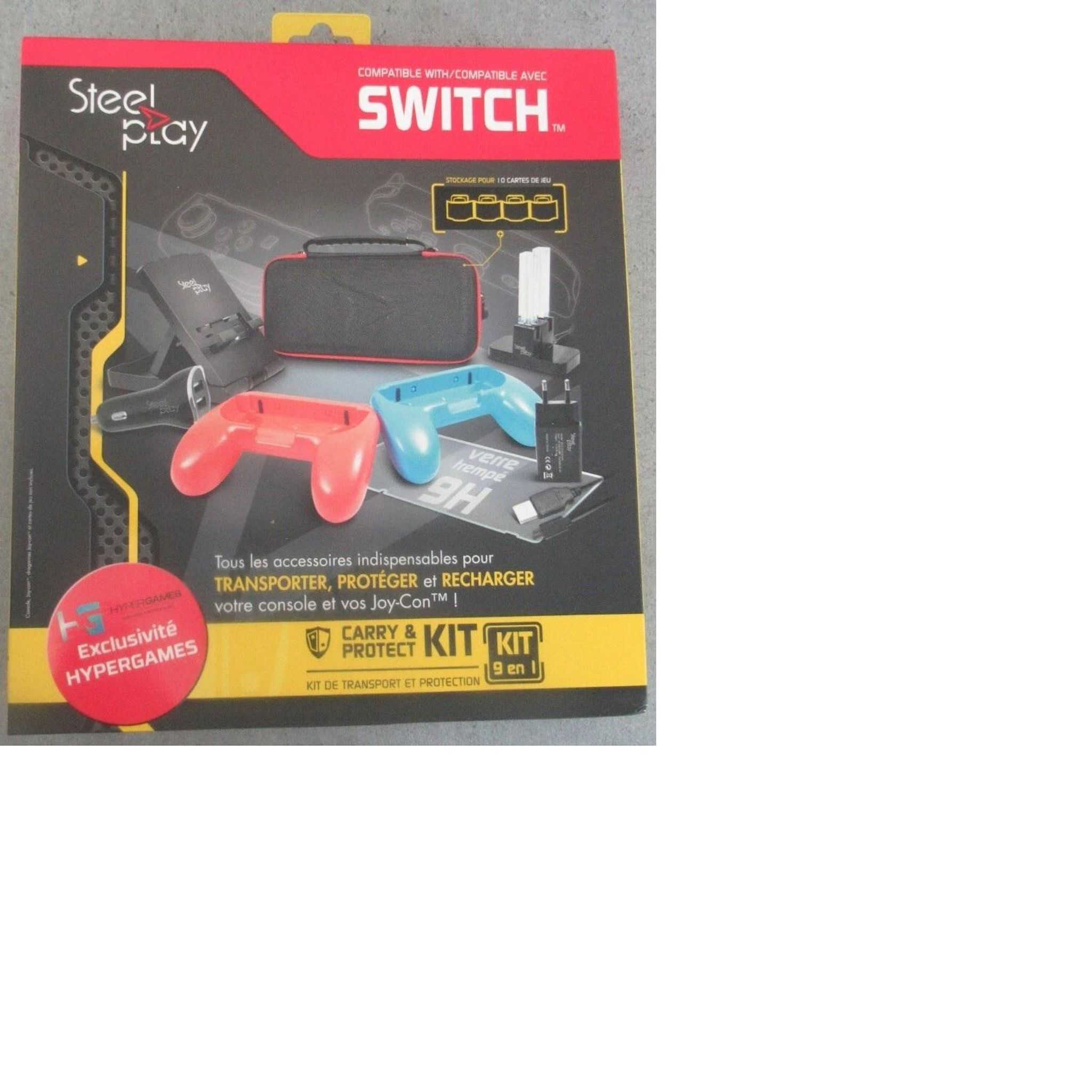 STEELPLAY Pack exclusif 9 en 1 pour Nintendo Switch