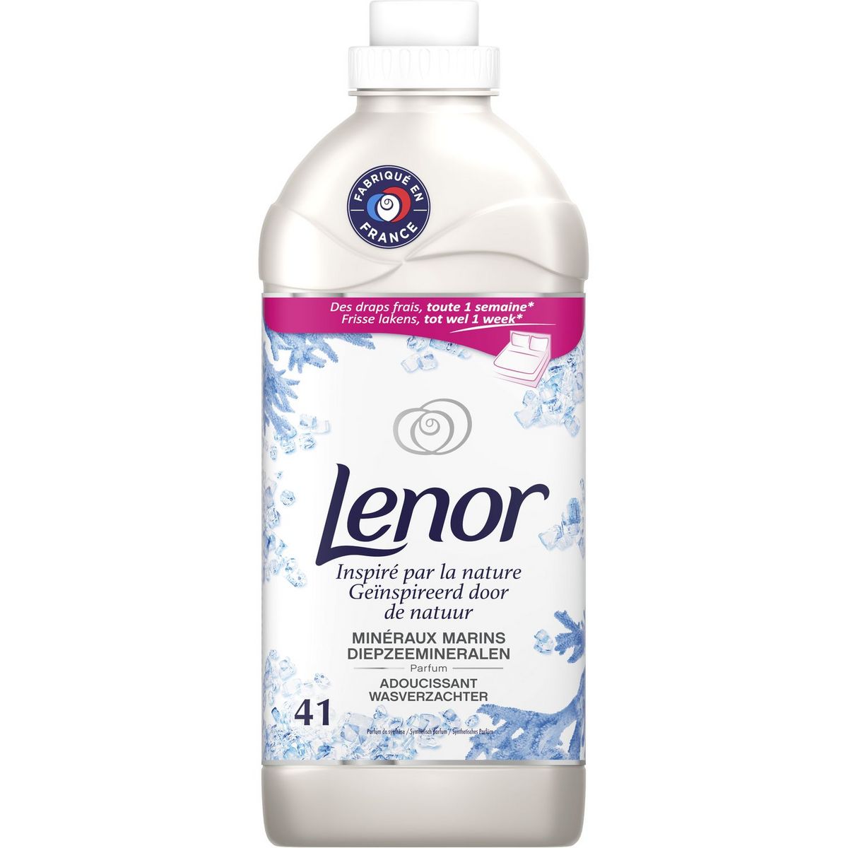 LENOR Adoucissant inspiré par la nature minéraux marins 41 lavages 1,025l