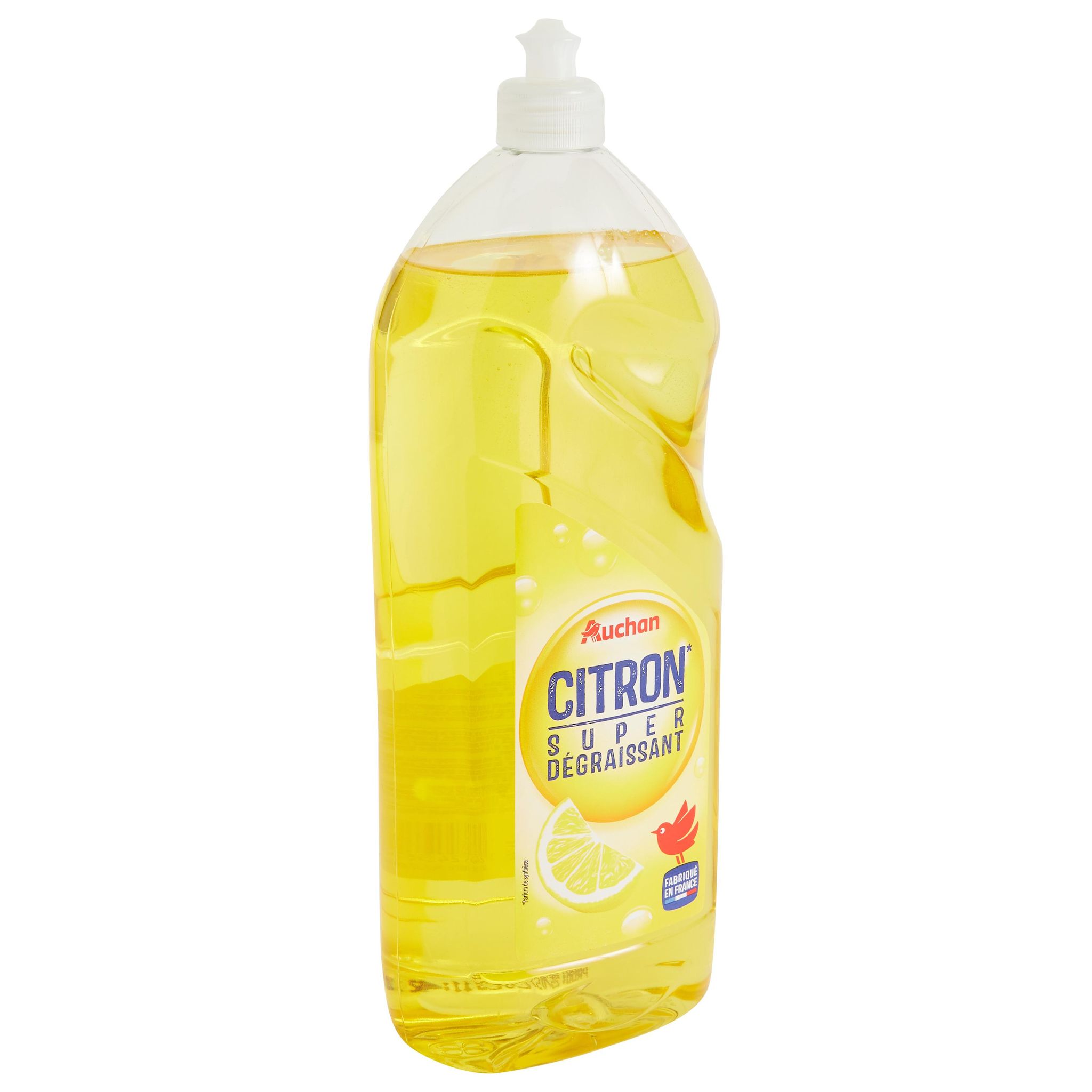 Voir la diapositive 3 : AUCHAN Liquide vaisselle super dégraissant citron 1,5l