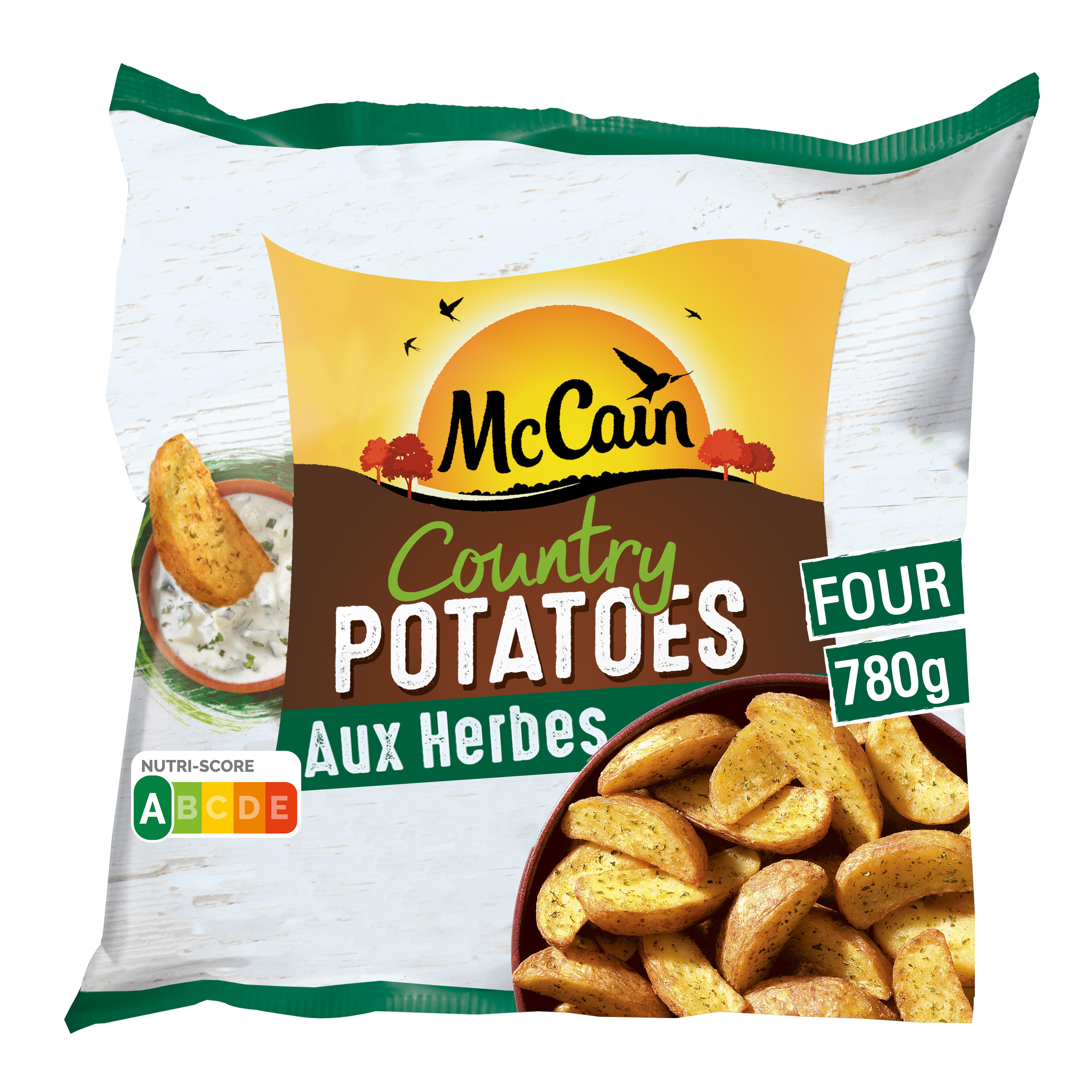 Voir la diapositive 2 : MCCAIN Country potatoes aux herbes 780g