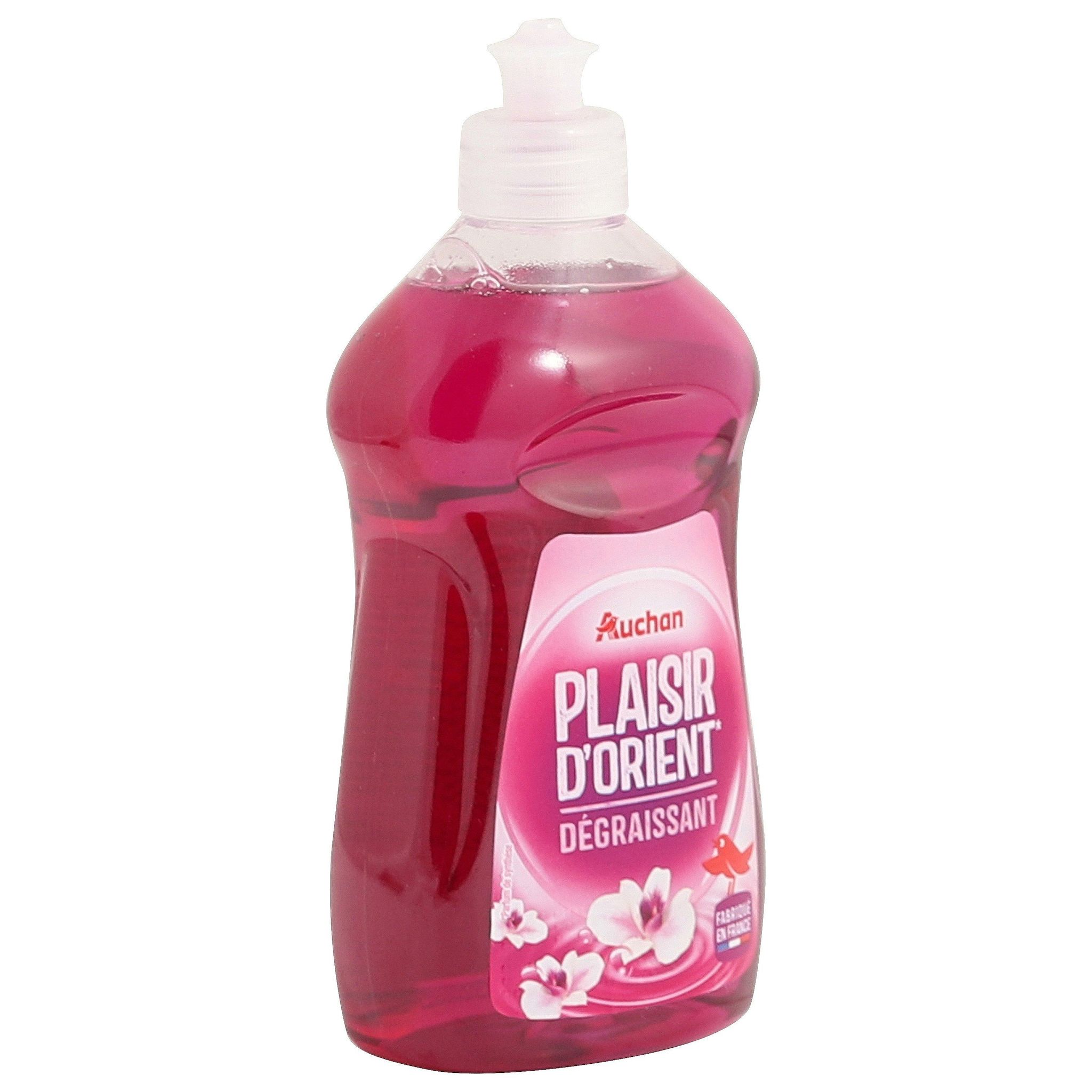 Voir la diapositive 4 : AUCHAN Liquide vaisselle dégraissant plaisir d'orient 500ml