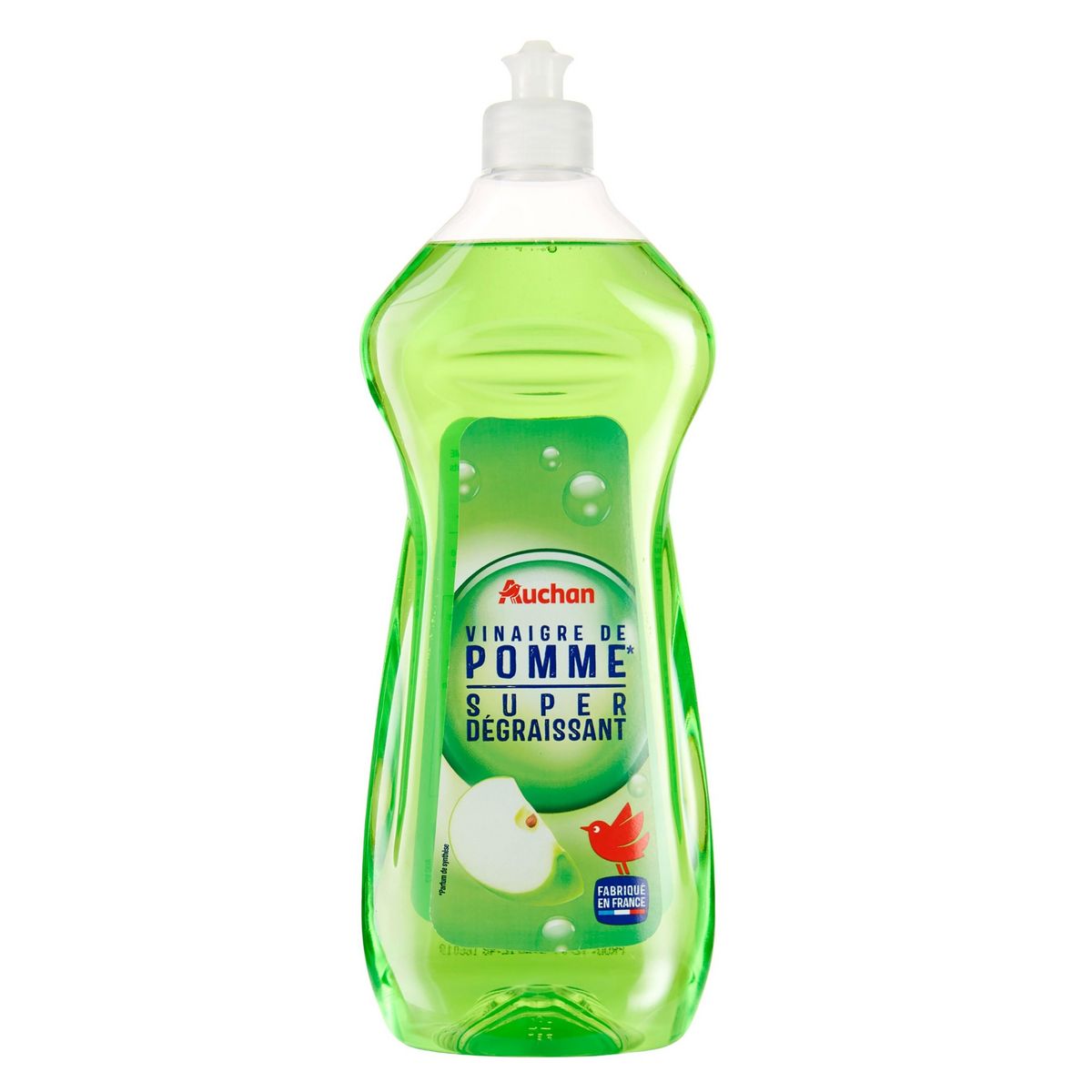 AUCHAN Liquide vaisselle super dégraissant vinaigre de pomme 750ml