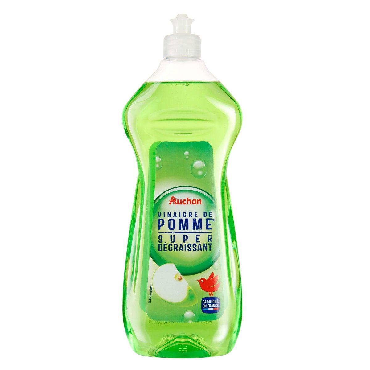 AUCHAN Liquide vaisselle super dégraissant vinaigre de pomme 750ml