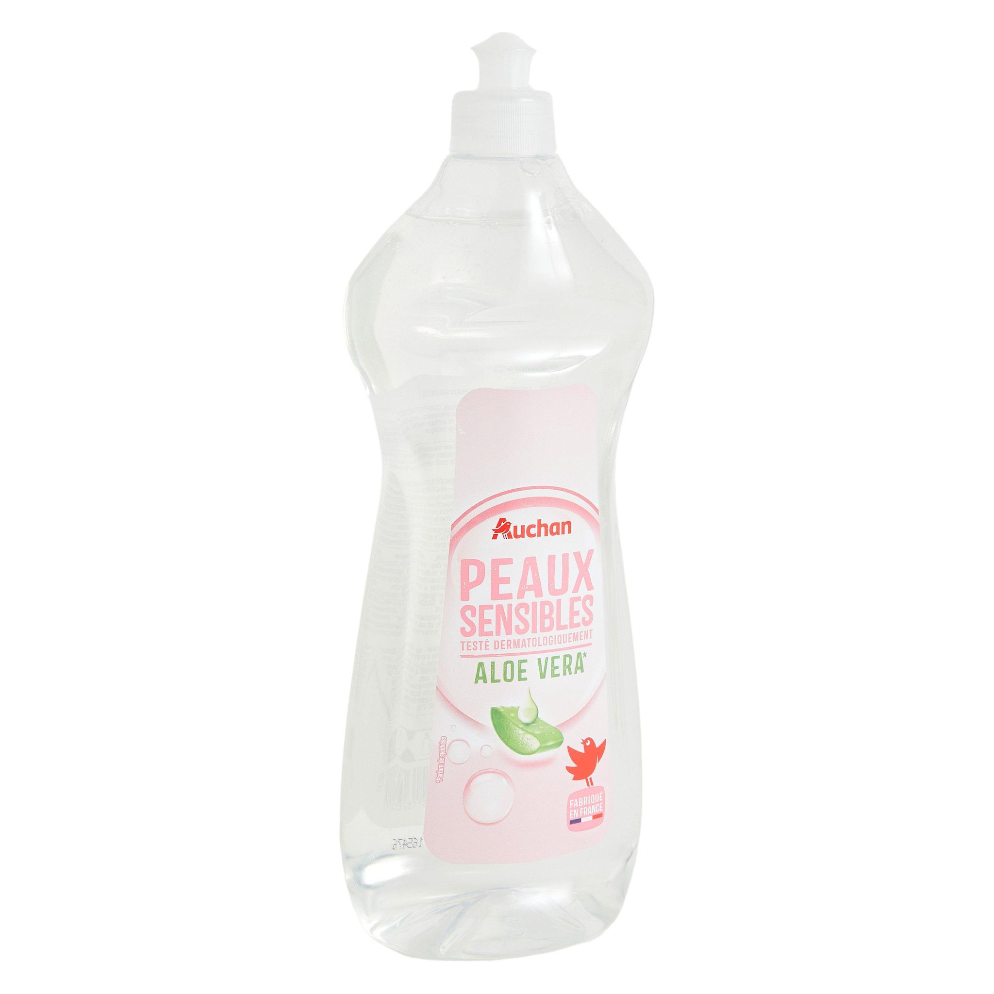 Voir la diapositive 3 : AUCHAN Liquide vaisselle peaux sensibles 750ml