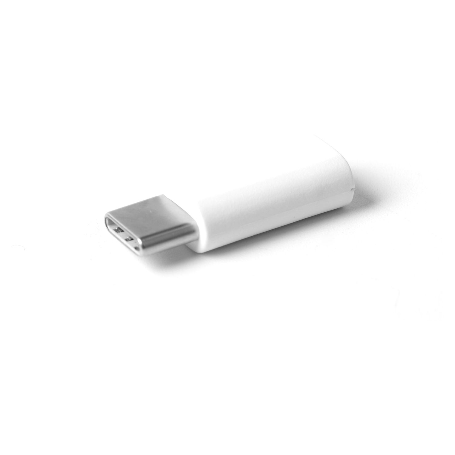 Voir la diapositive 3 : QILIVE Adaptateur Micro-USb / USB-C Blanc