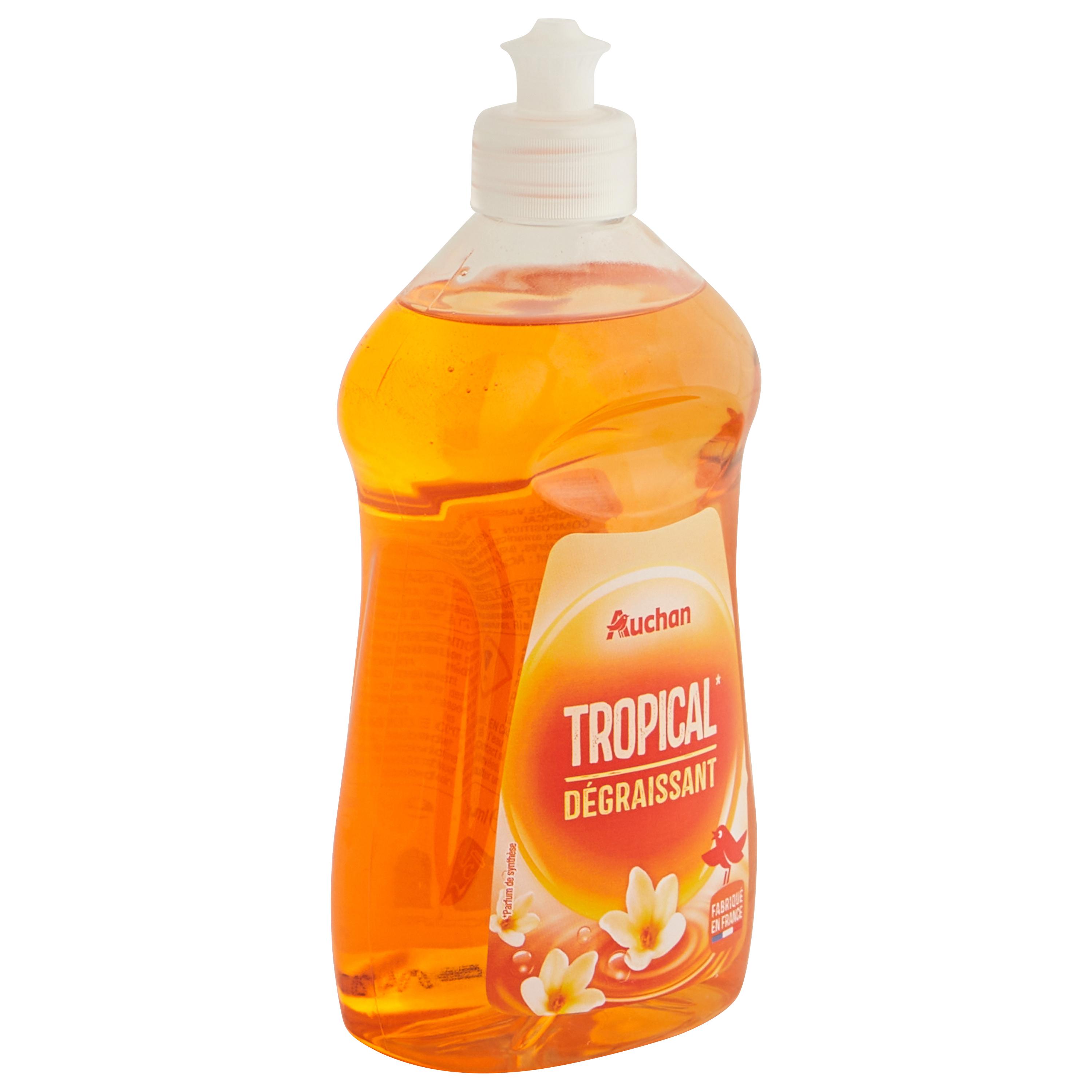 Voir la diapositive 2 : AUCHAN Liquide vaisselle dégraissant tropical 50cl