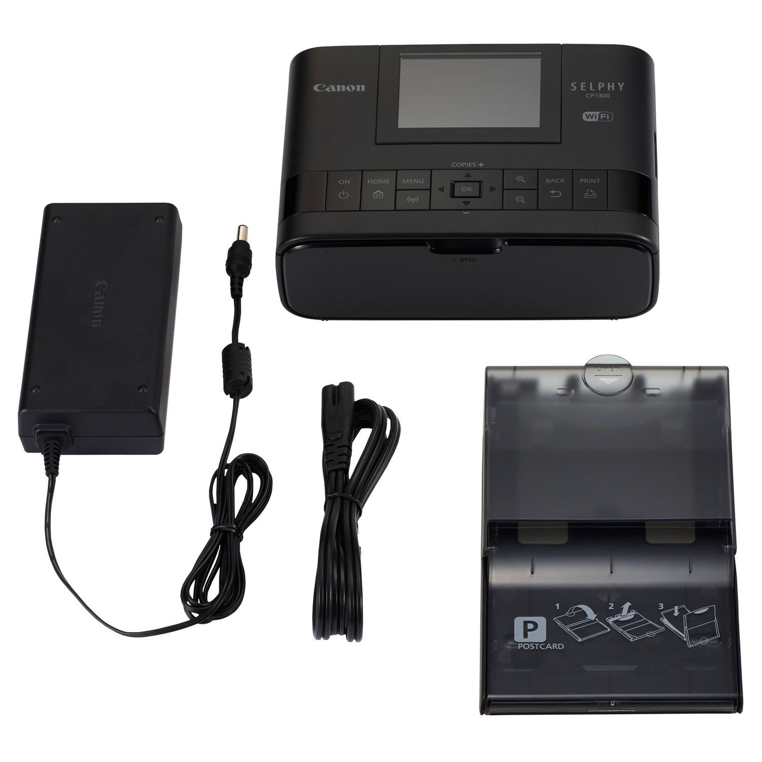 Voir la diapositive 3 : CANON Imprimante photo portable - Noir - Selphy CP1300
