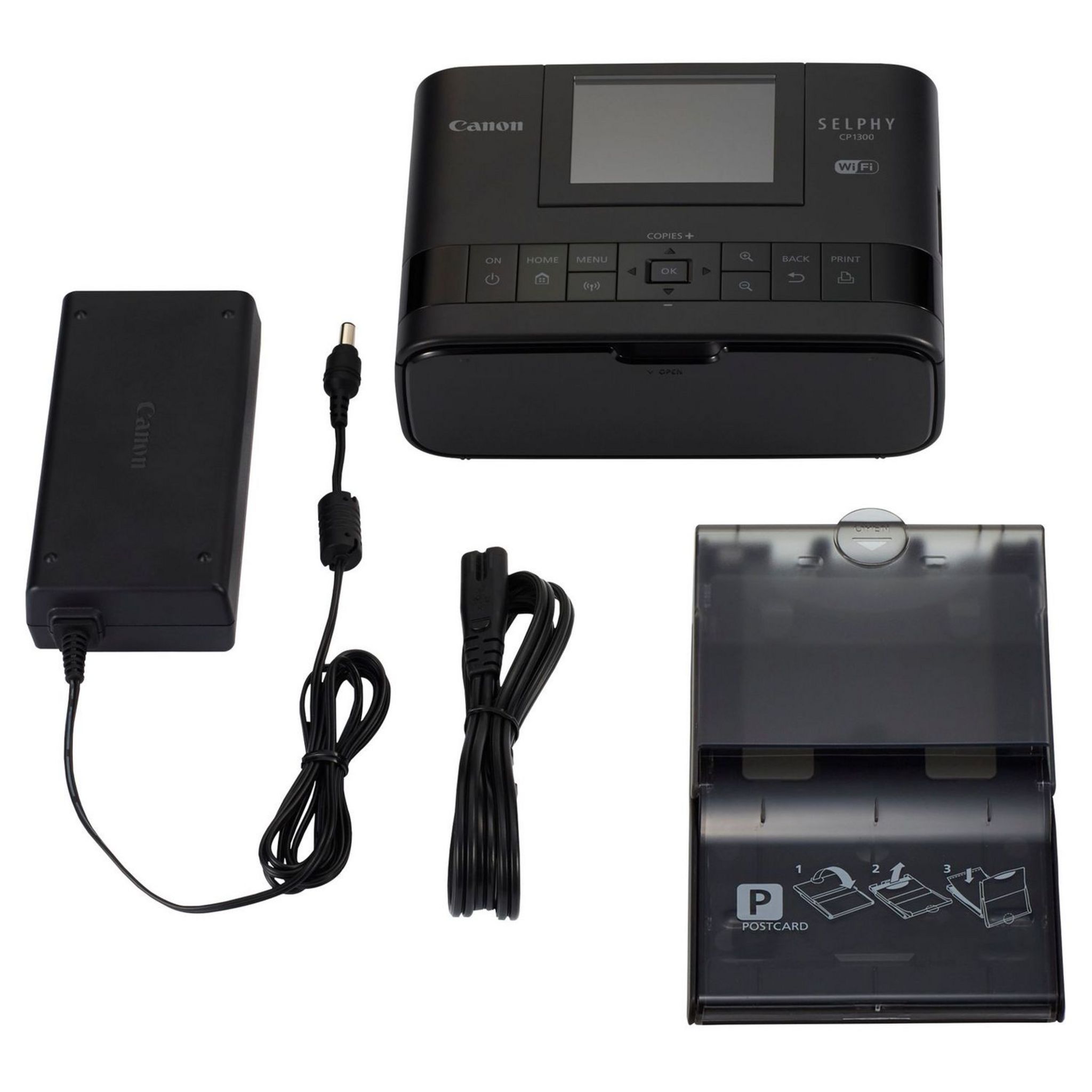 Voir la diapositive 3 : CANON Imprimante photo portable - Noir - Selphy CP1300