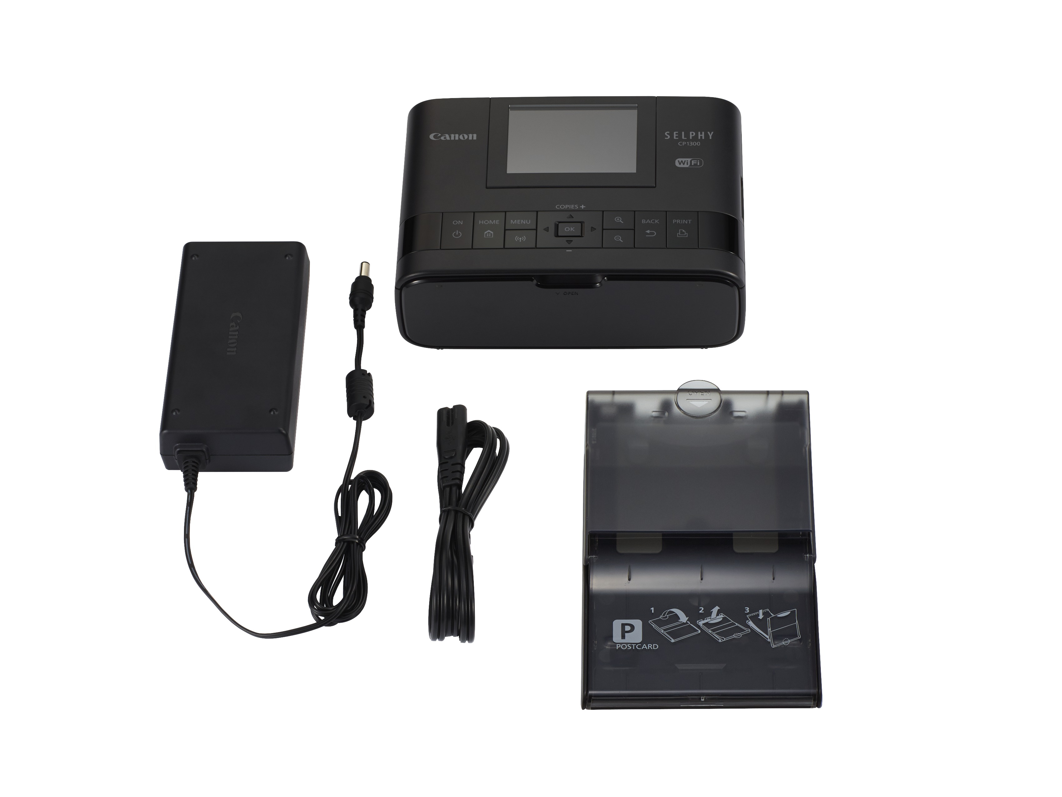 Voir la diapositive 6 : CANON Imprimante photo portable - Noir - Selphy CP1300