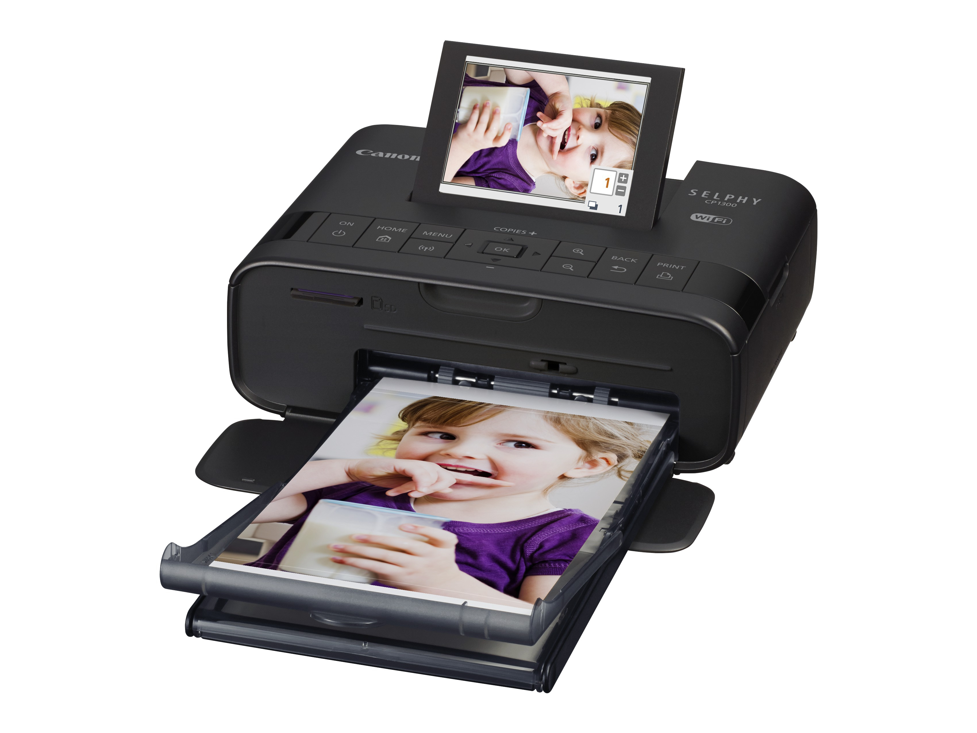 Voir la diapositive 8 : CANON Imprimante photo portable - Noir - Selphy CP1300