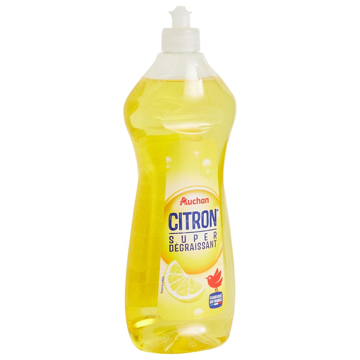 AUCHAN Liquide vaisselle super dégraissant citron 750ml