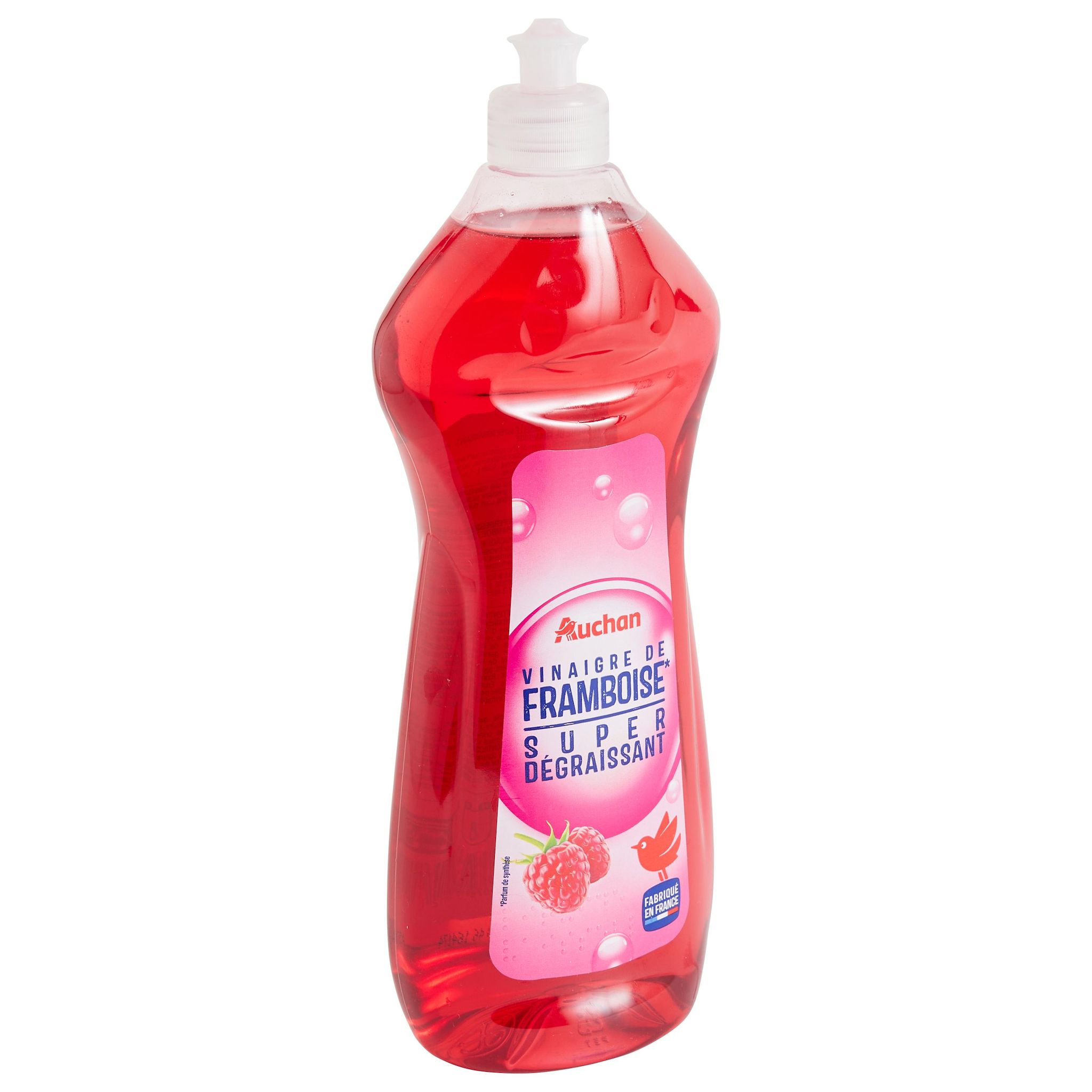 Voir la diapositive 5 : AUCHAN Liquide vaisselle super dégraissant vinaigre de framboise 750ml