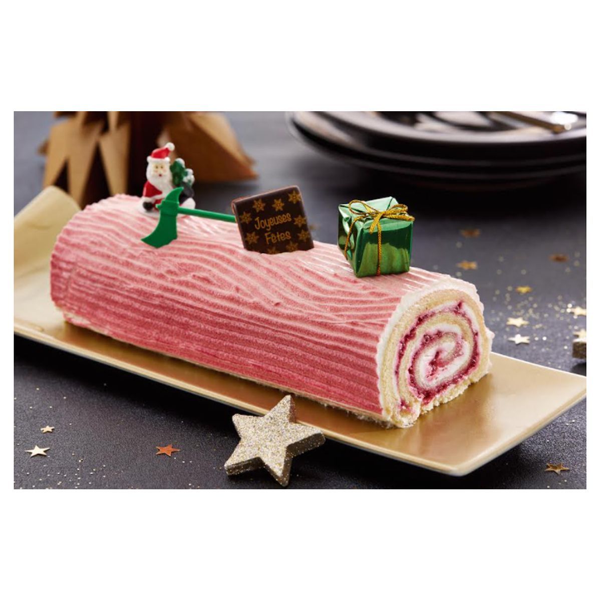 Bûche framboise mascarpone 18cm 410g