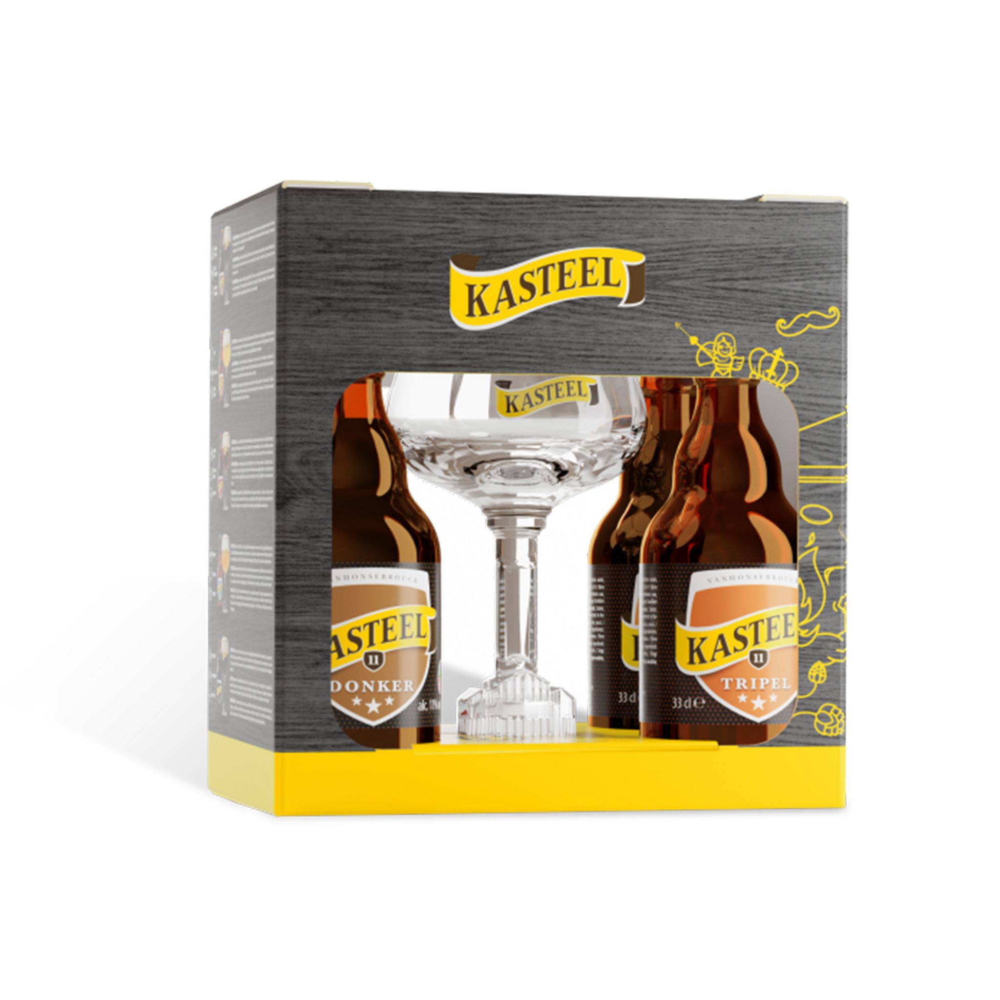 kasteel-coffret-bi-re-belge-11-bouteilles-1-verre-4x33cl-pas-cher