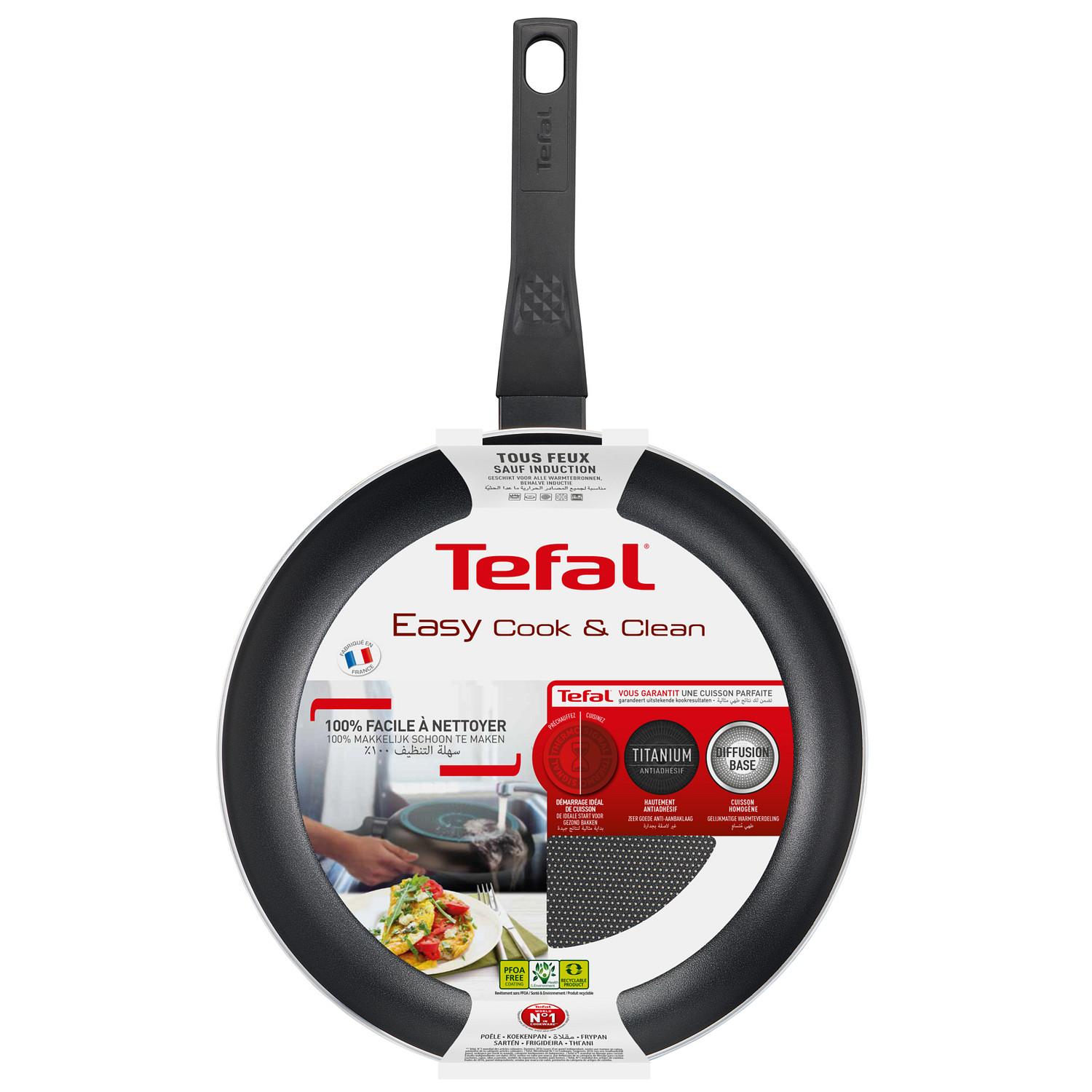 Voir la diapositive 5 : TEFAL Poêle 24 cm Easy Cook Clean tous feux dont induction