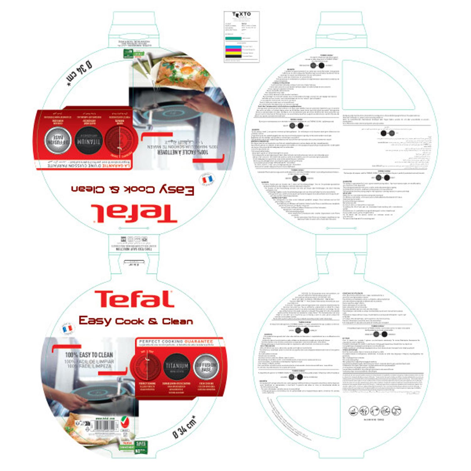 Voir la diapositive 2 : TEFAL Galettière 34 cm Easy Cook Clean tous feux dont induction