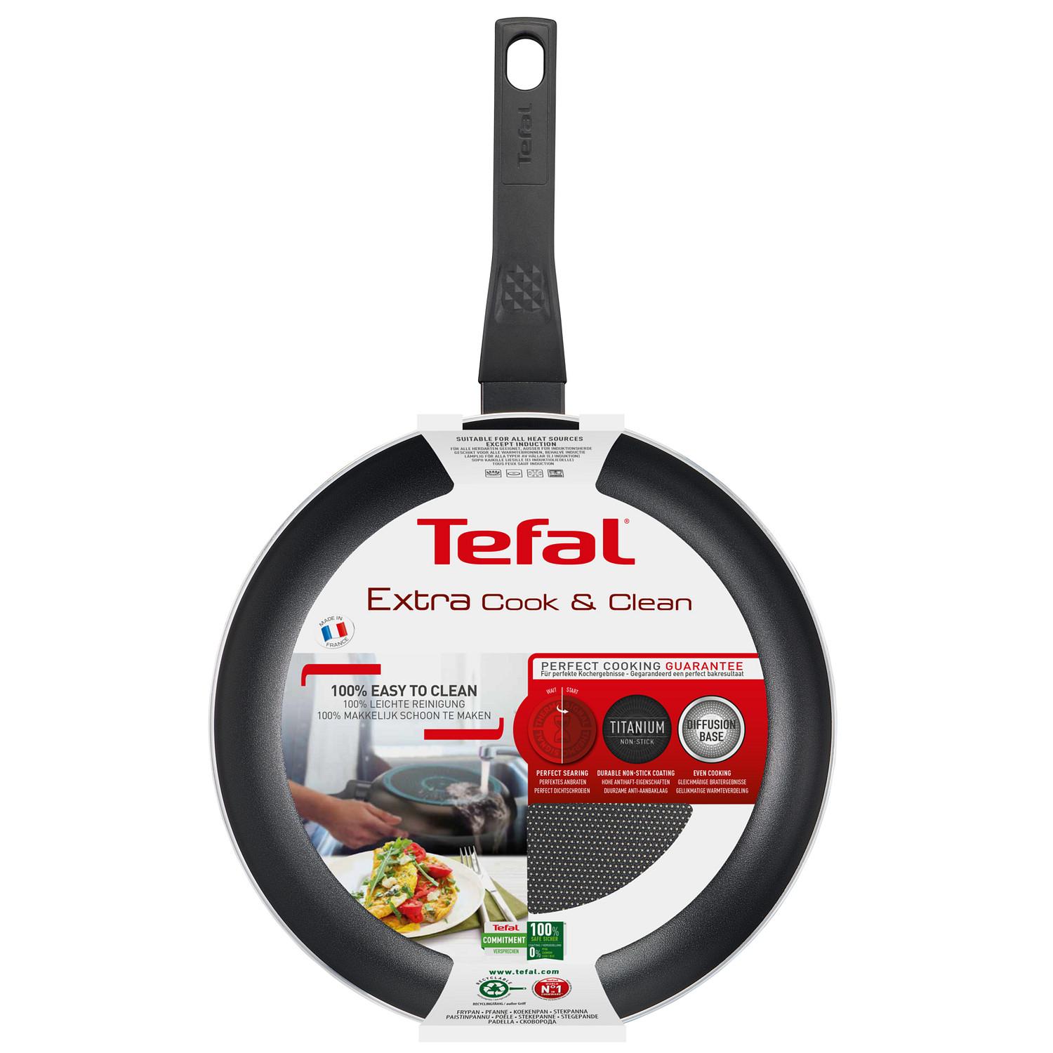 Voir la diapositive 5 : TEFAL Poêle 28 cm Easy Cook Clean tous feux dont induction