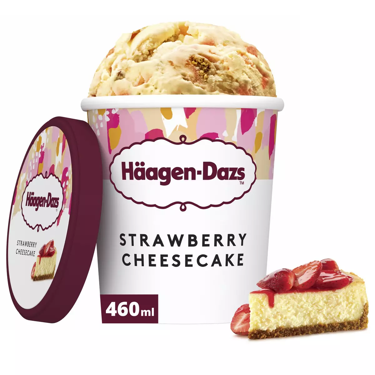 HAAGEN DAZS Pot de crème glacée strawberry cheesecake 400g