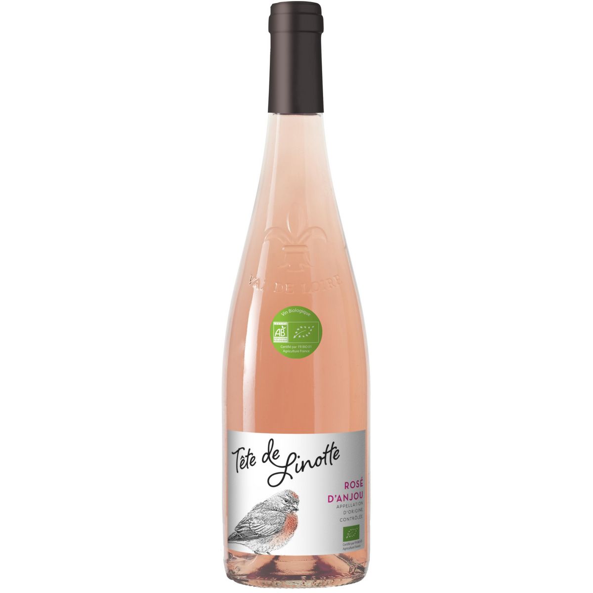 AOP Rosé-d'Anjou bio Tête de Linotte 2018 rosé 75cl