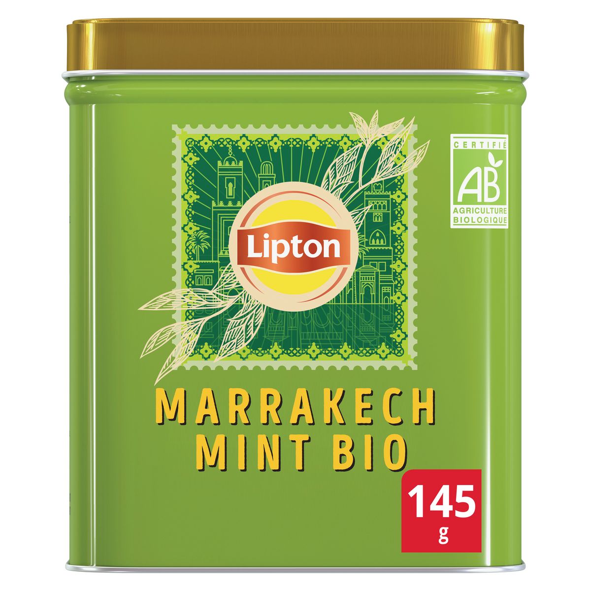 LIPTON Thé vert Marrakech mint bio en vrac 145g