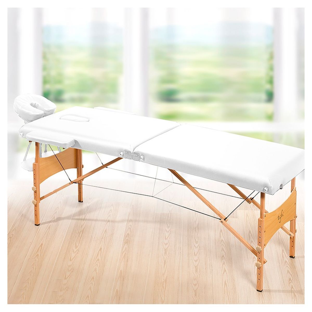 YOGHI Table de massage pliante - TDM102 - Blanc