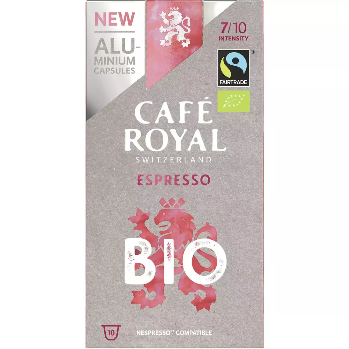 CAFE ROYAL Café espresso bio en capsule compatible Nespresso 10 capsules 50g