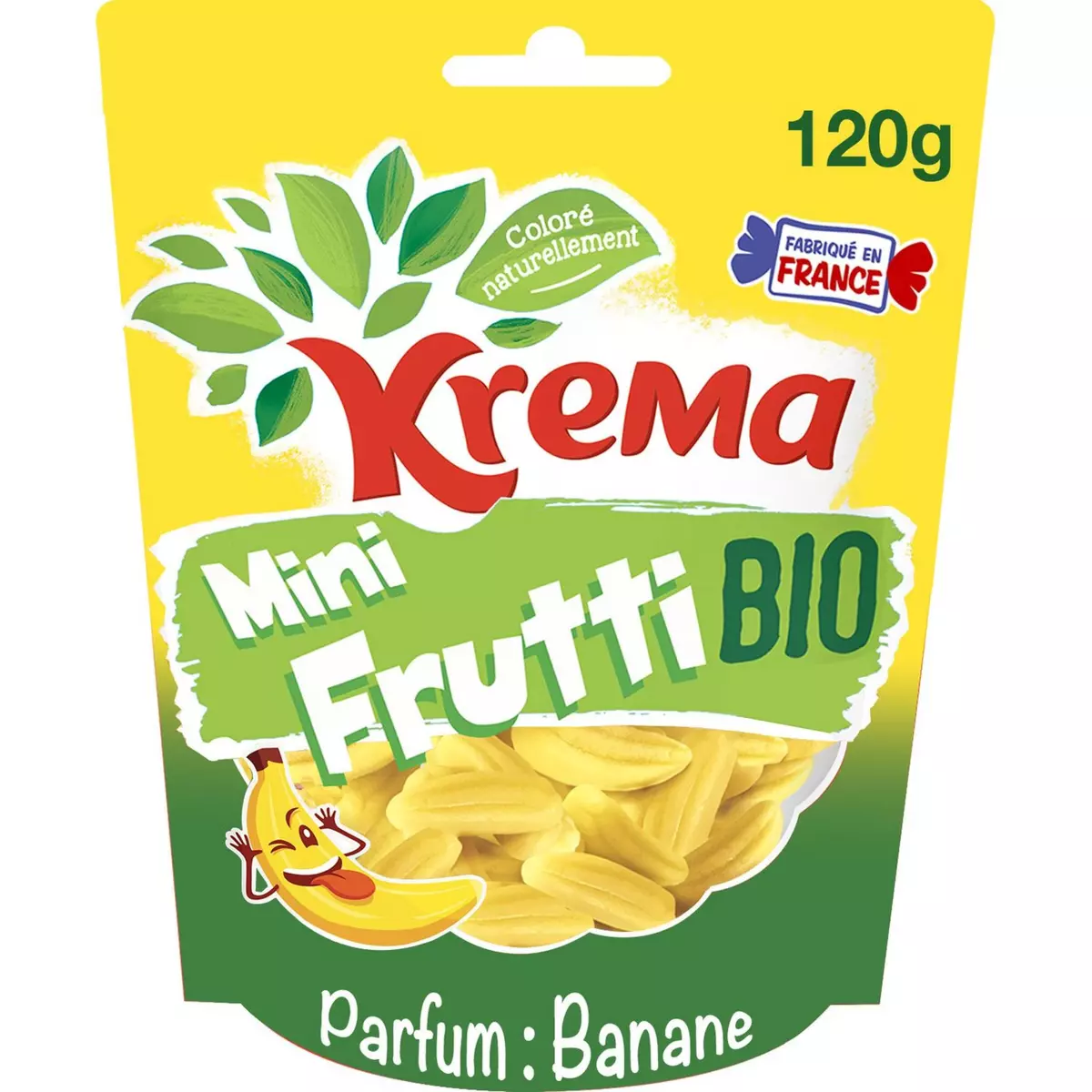 KREMA Bonbons bio mini frutti à la banane 120g