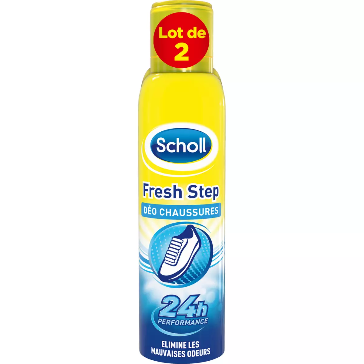 SCHOLL Fresh Step déodorant spray chaussures 24h 2x150ml