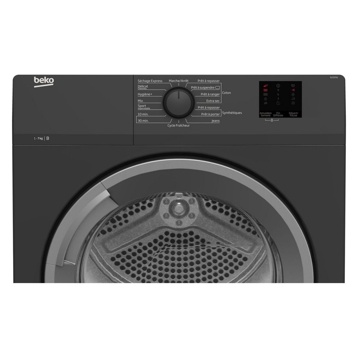 BEKO Sèche-linge hublot SLC07A1, 7 kg, Condensation, B