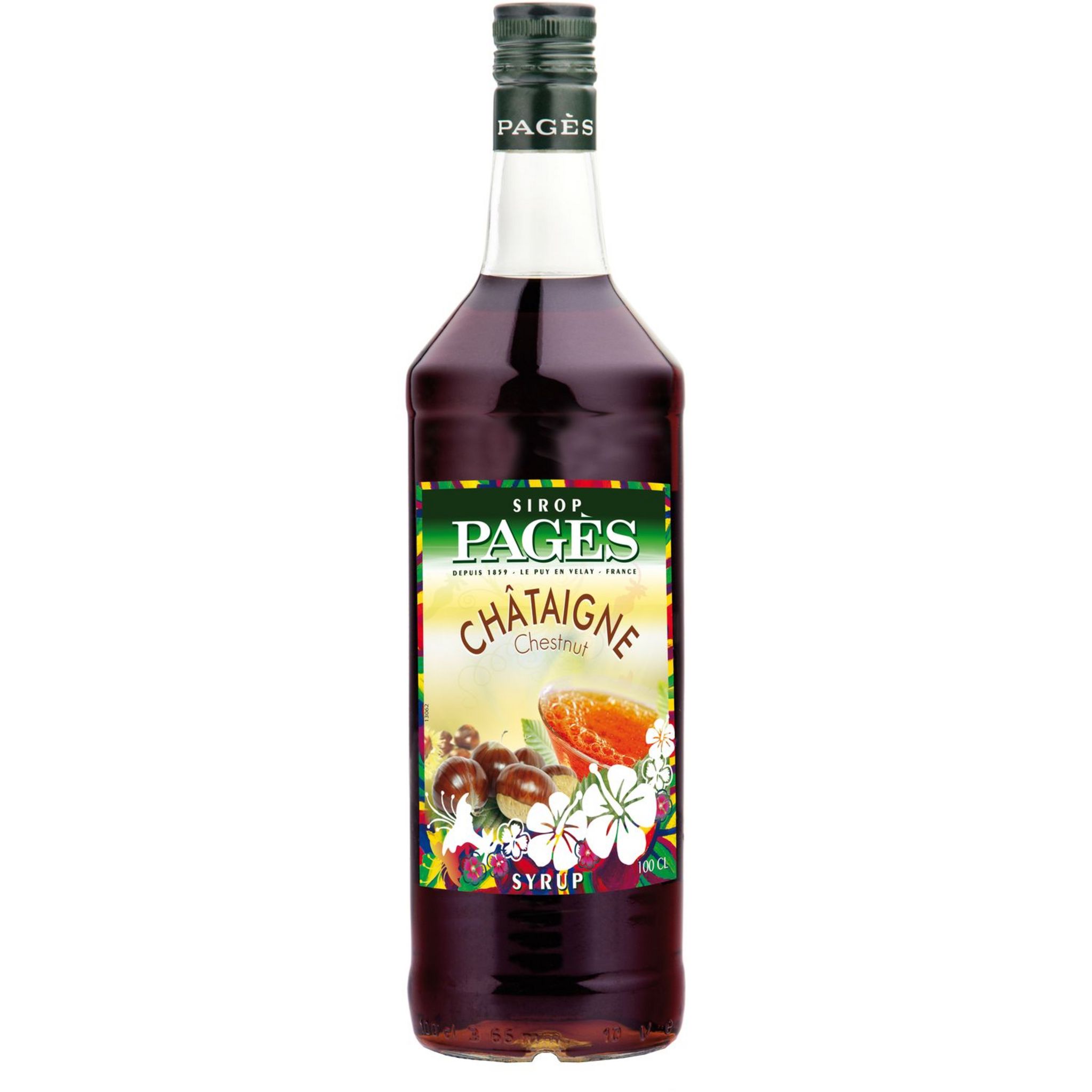 SIROP PAGES Sirop de châtaigne bouteille verre 1l
