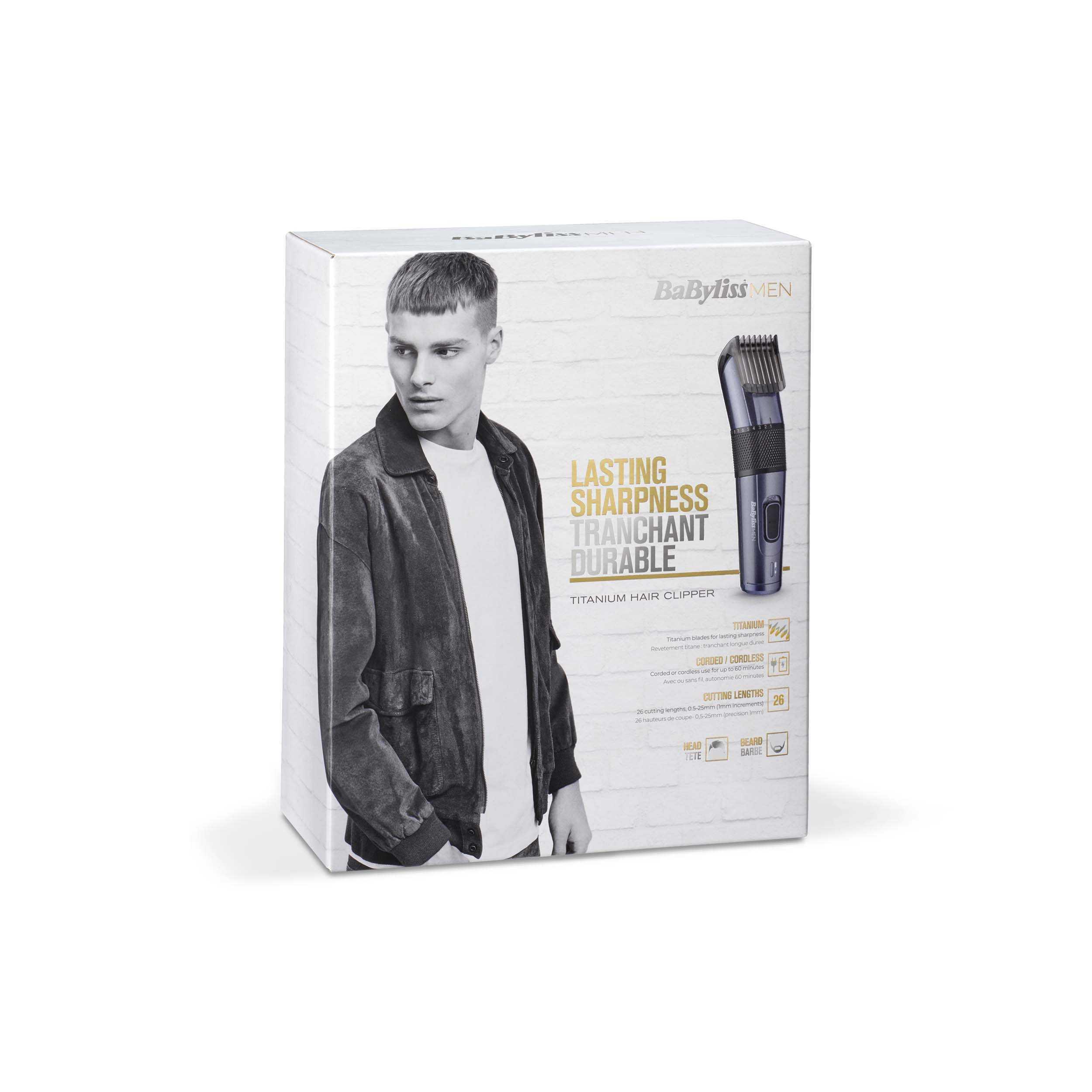 Voir la diapositive 2 : BABYLISS Tondeuse cheveux - E976E