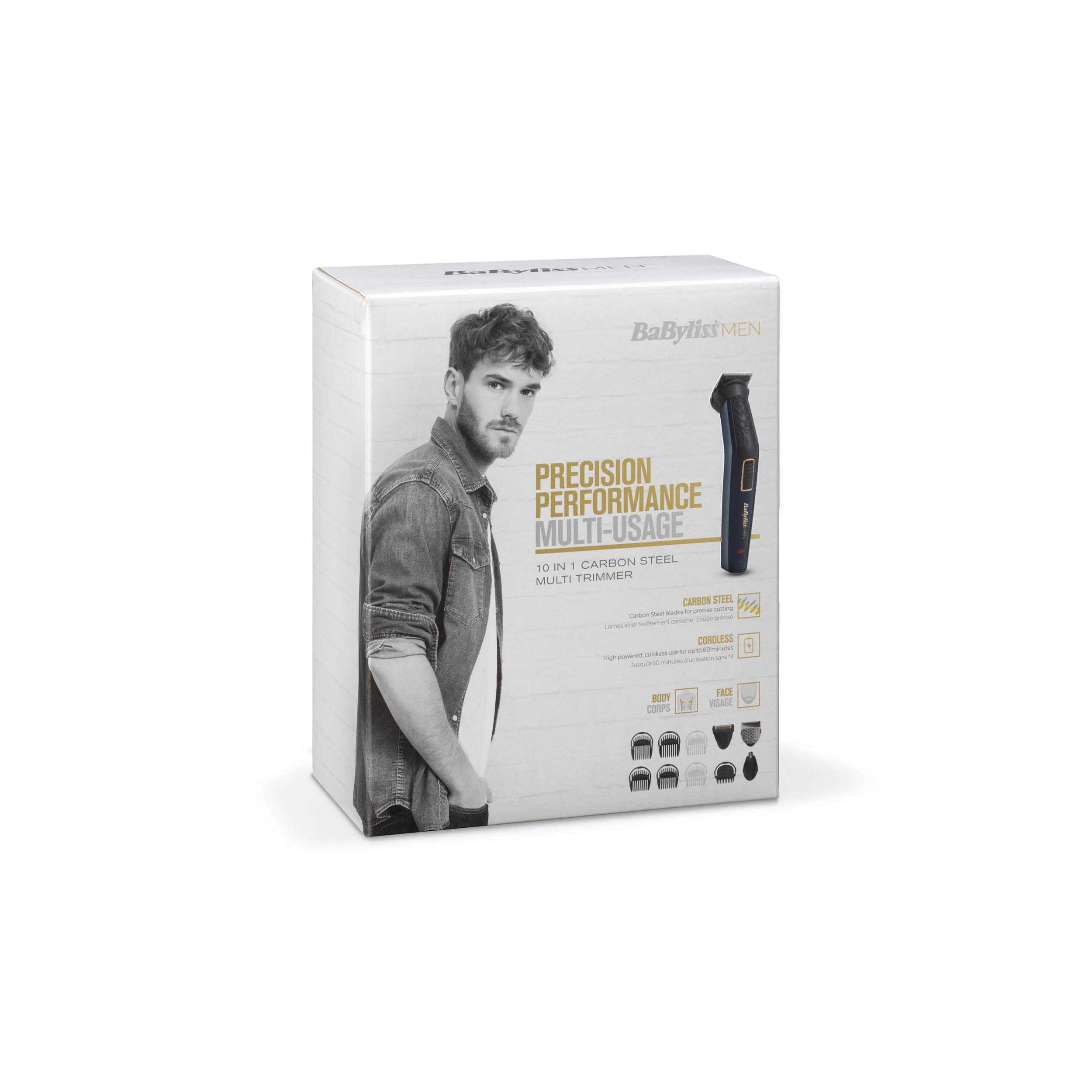 Voir la diapositive 3 : BABYLISS Tondeuse multifonction - MT728E - Noir