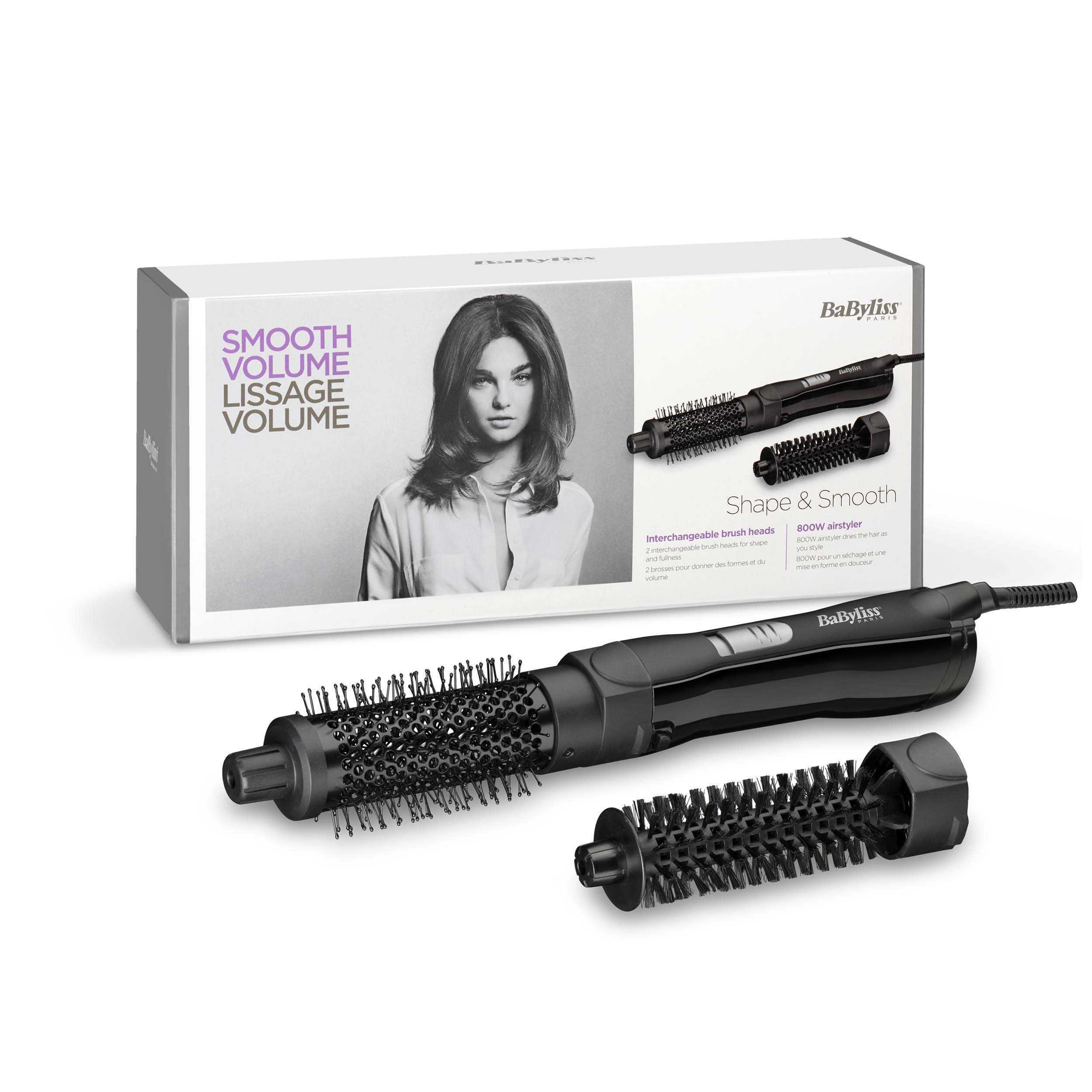 Voir la diapositive 2 : BABYLISS Brosse soufflante AS82E - Noir