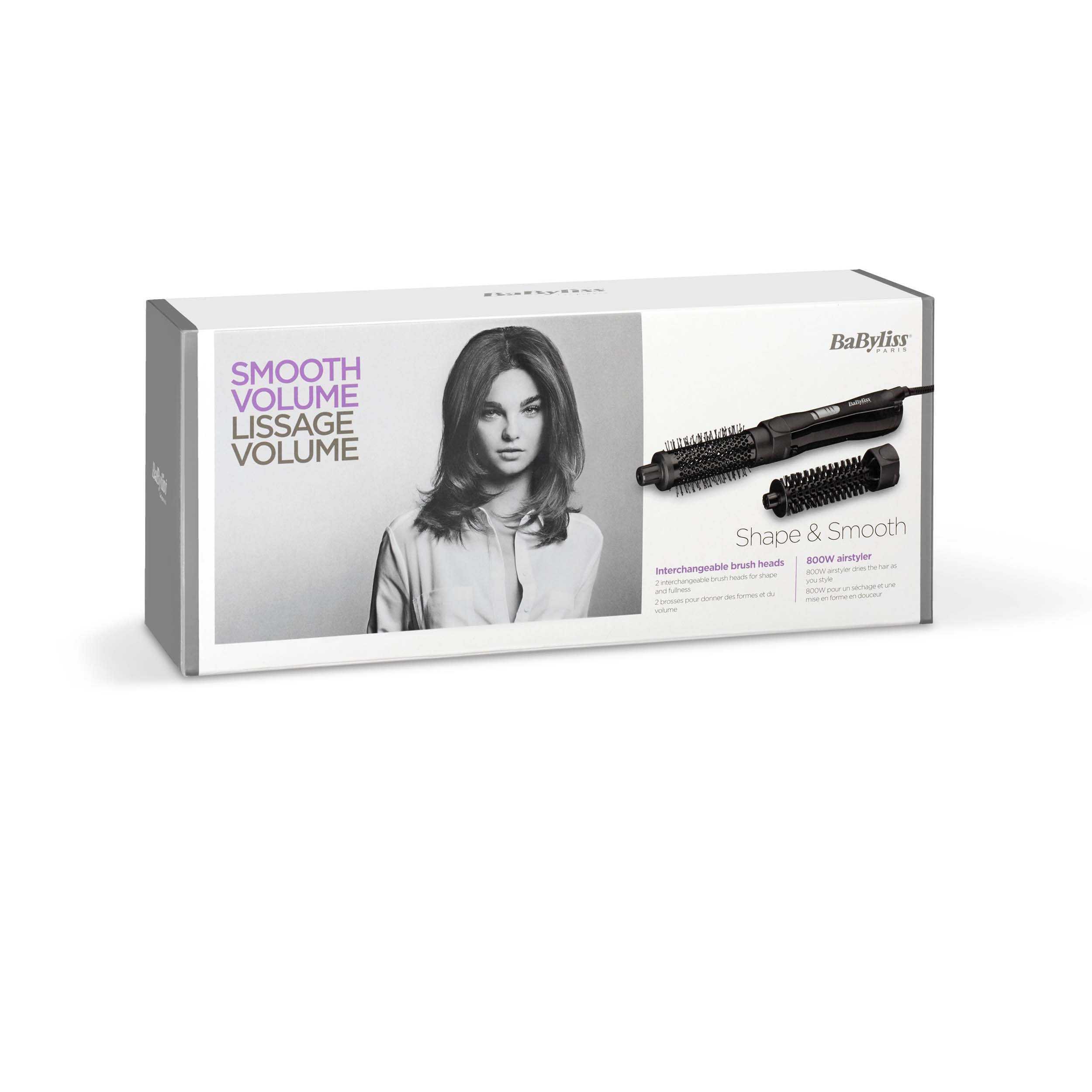 Voir la diapositive 3 : BABYLISS Brosse soufflante AS82E - Noir