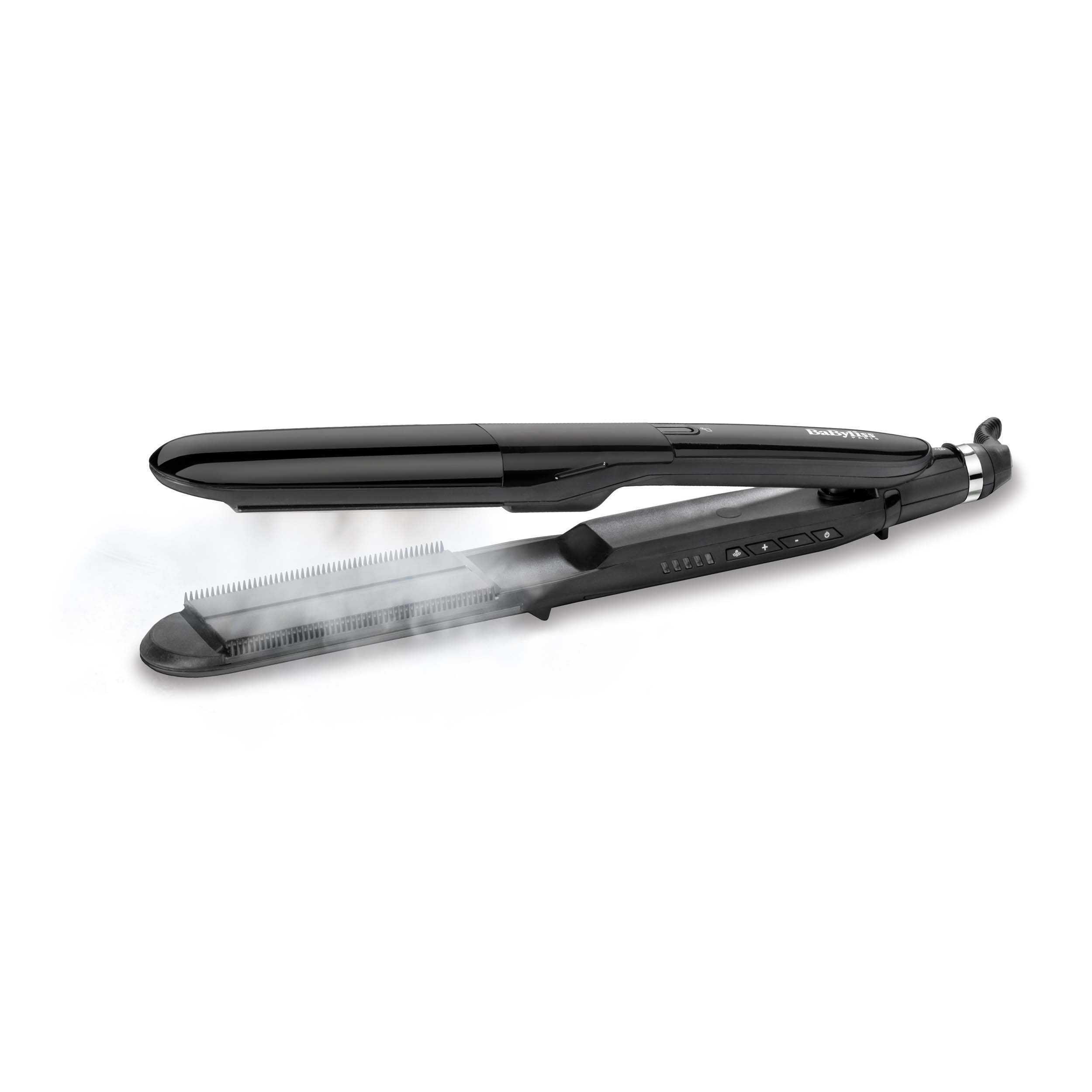 Voir la diapositive 2 : BABYLISS Lisseur vapeur ST492E - Noir