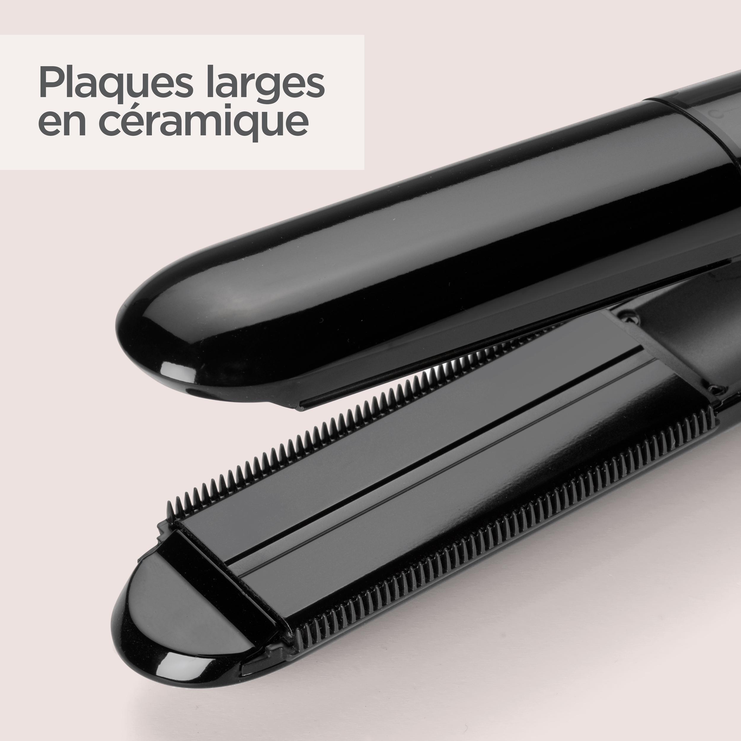 Voir la diapositive 5 : BABYLISS Lisseur vapeur ST492E - Noir
