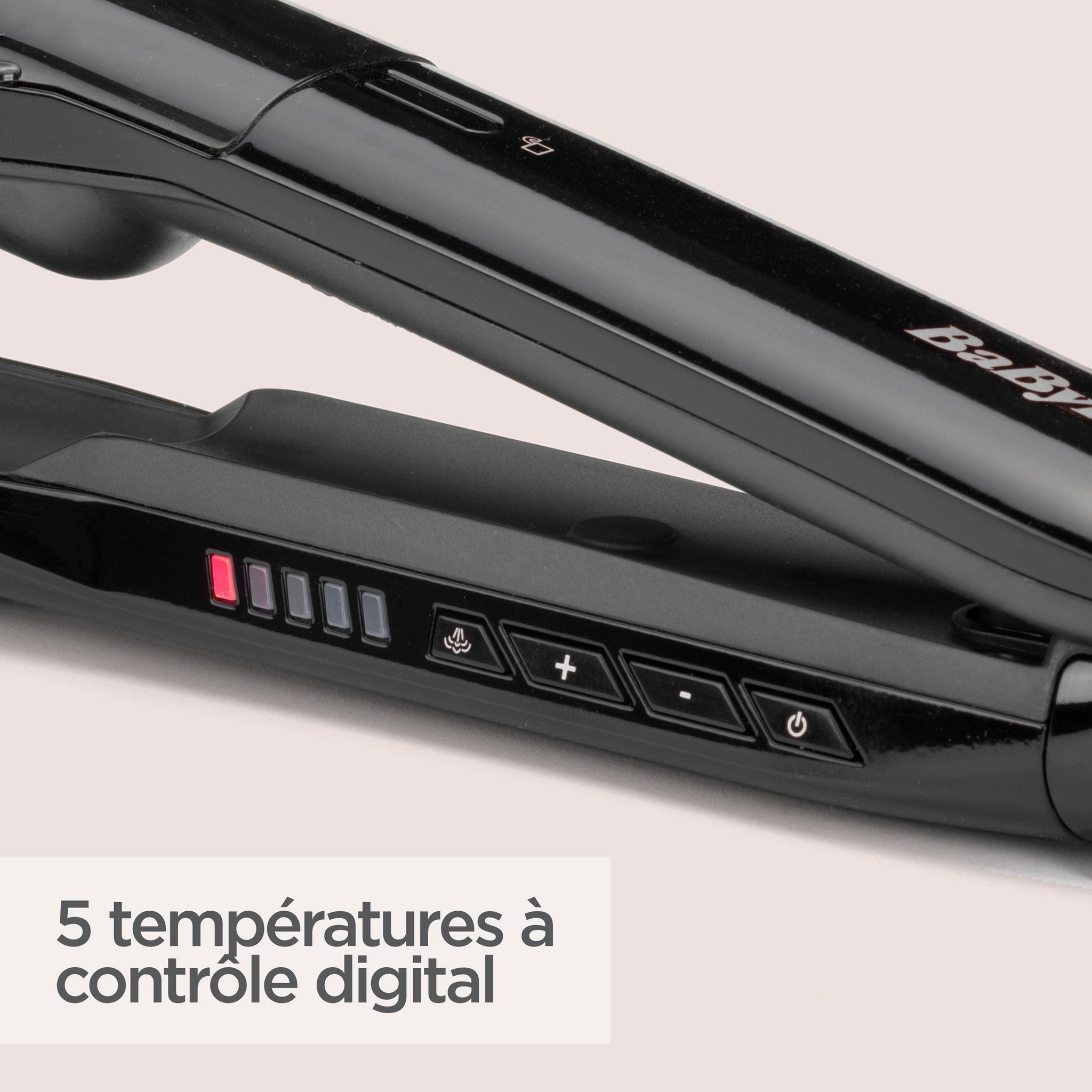 Voir la diapositive 6 : BABYLISS Lisseur vapeur ST492E - Noir
