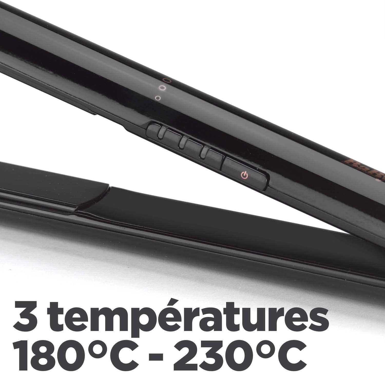Voir la diapositive 3 : BABYLISS Lisseur - ST250E - Noir