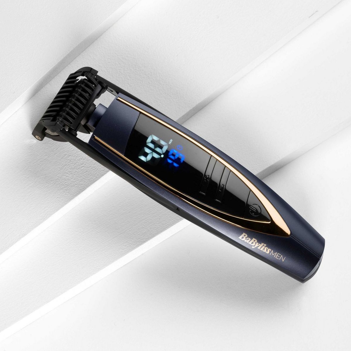 BABYLISS Tondeuse barbe sans fil E879E - Bleu et Noir