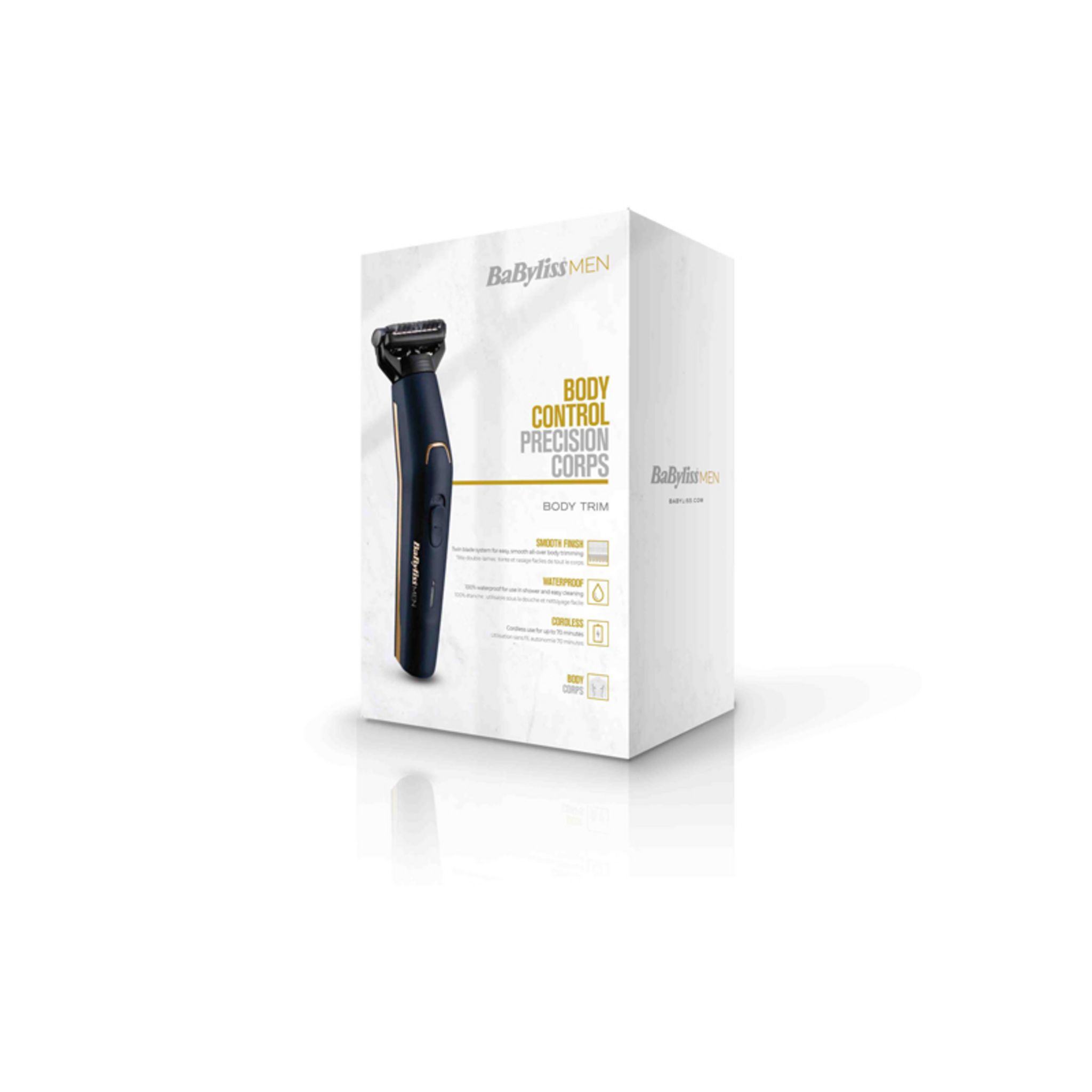 Voir la diapositive 5 : BABYLISS Tondeuse corps BG120E - Bleu