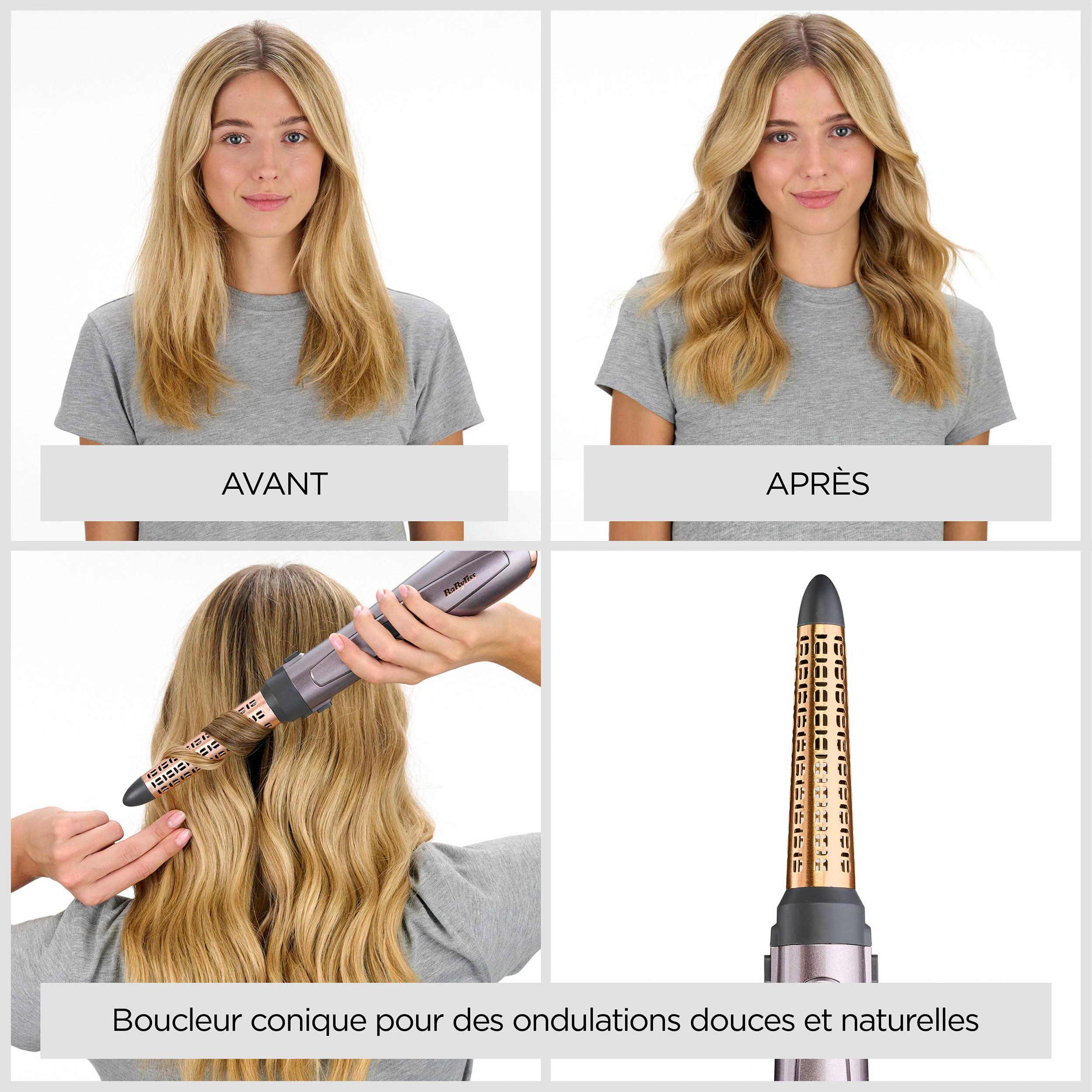 Voir la diapositive 8 : BABYLISS Brosse soufflante AS136E - Gris