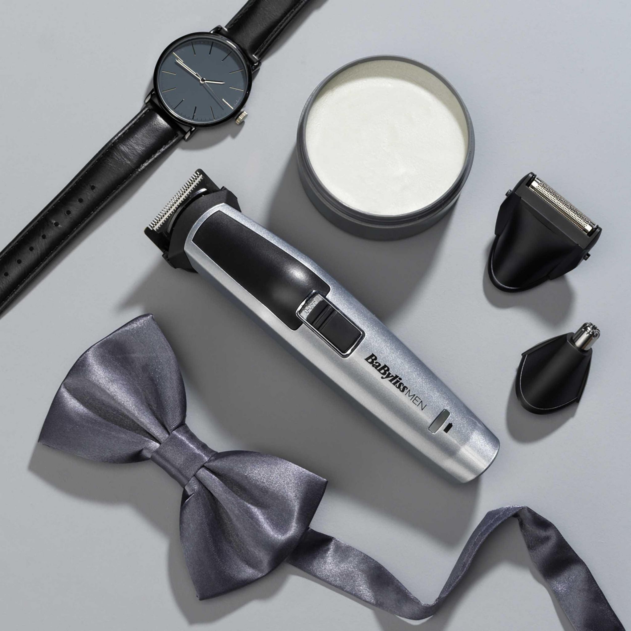 Voir la diapositive 8 : BABYLISS Tondeuse visage et corps 8 en 1 MT726E - Gris