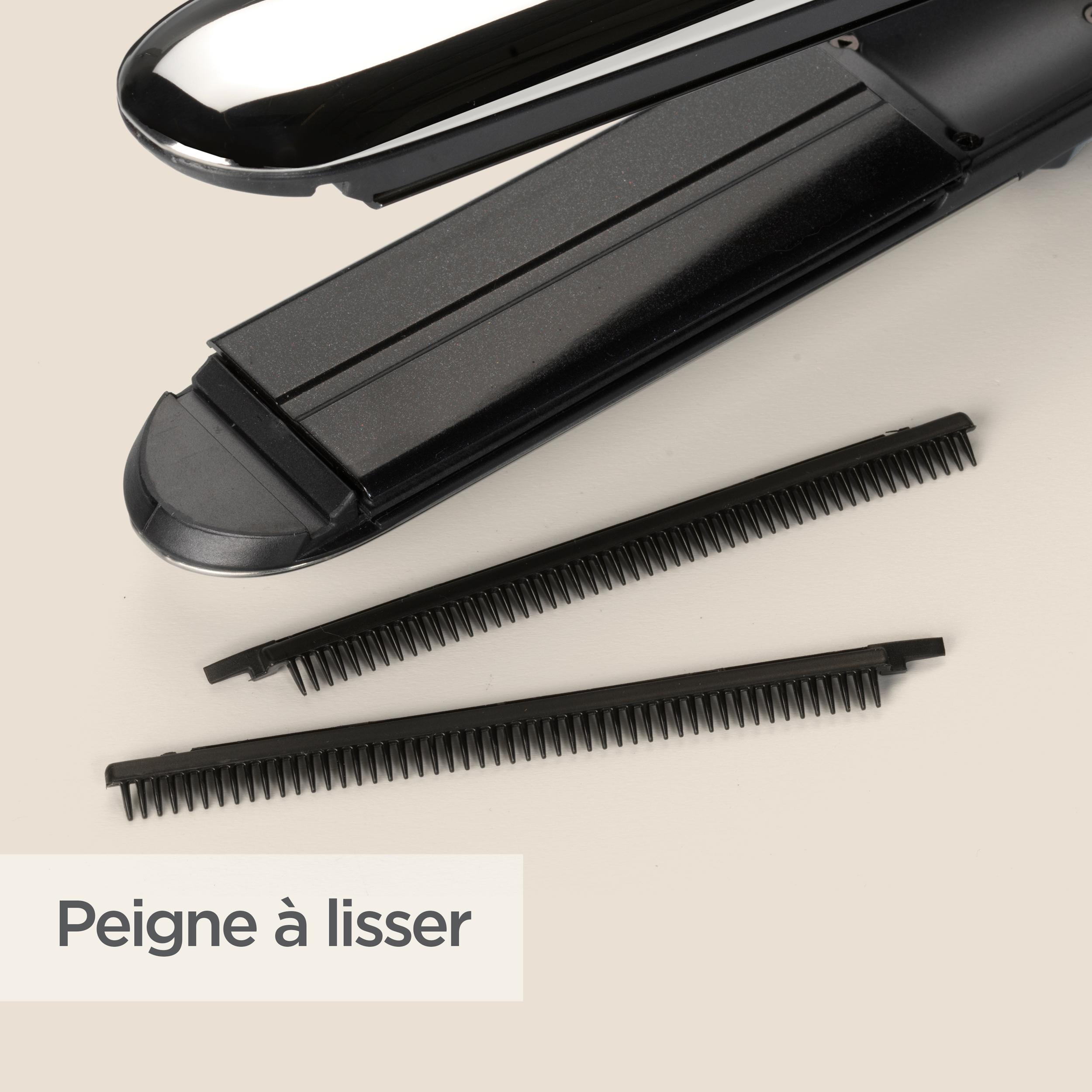 Voir la diapositive 6 : BABYLISS Lisseur vapeur ST496E - Noir