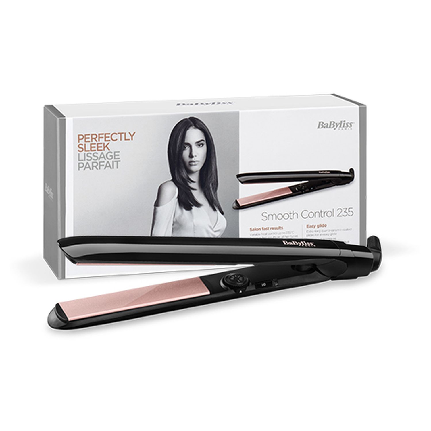 Voir la diapositive 3 : BABYLISS Lisseur céramique - ST298E - Noir
