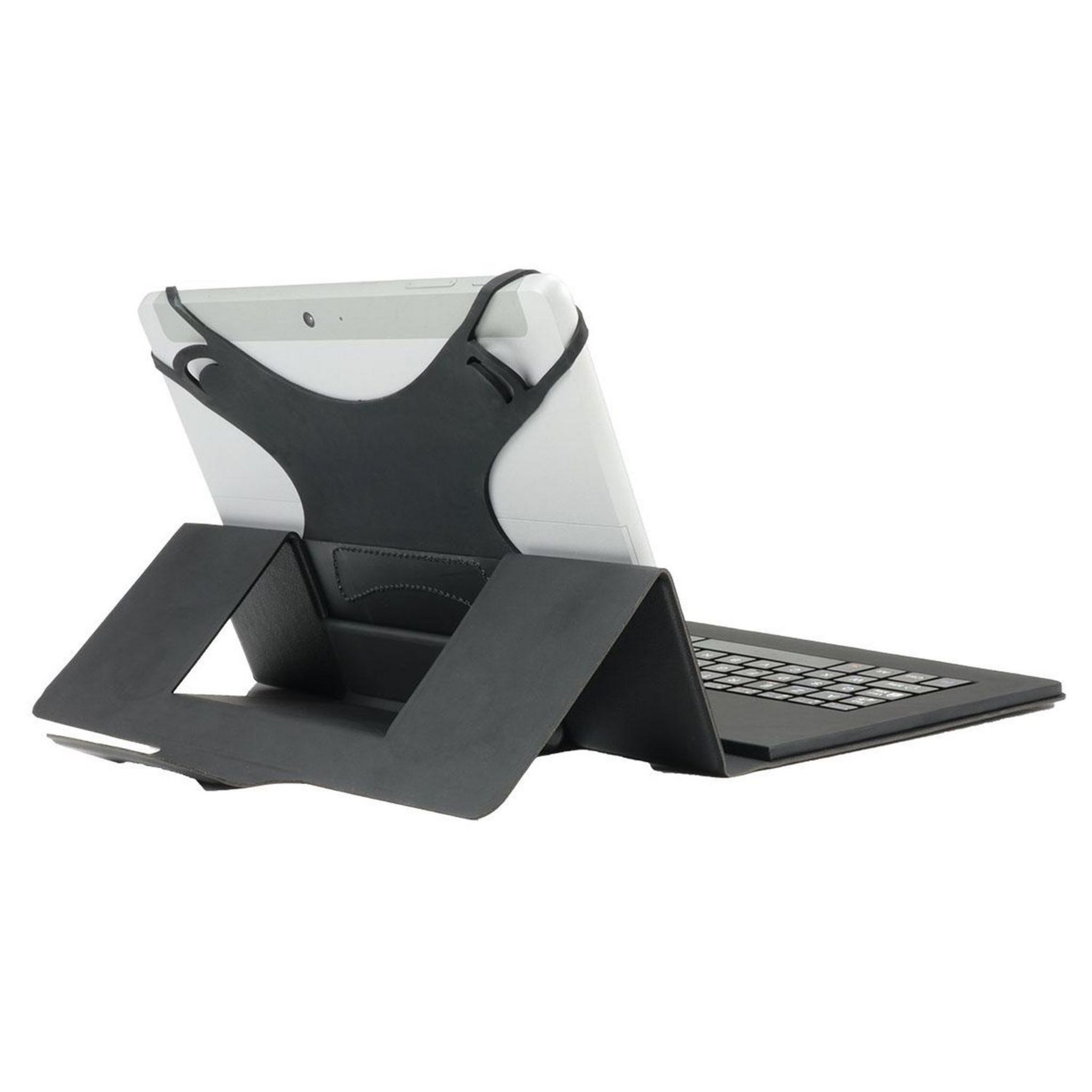 Voir la diapositive 4 : MOBILIS Coque de PROTECTION universelle avec CLAVIER Bluetooth Français pour tablette de 9 à 11 Pouces Noir