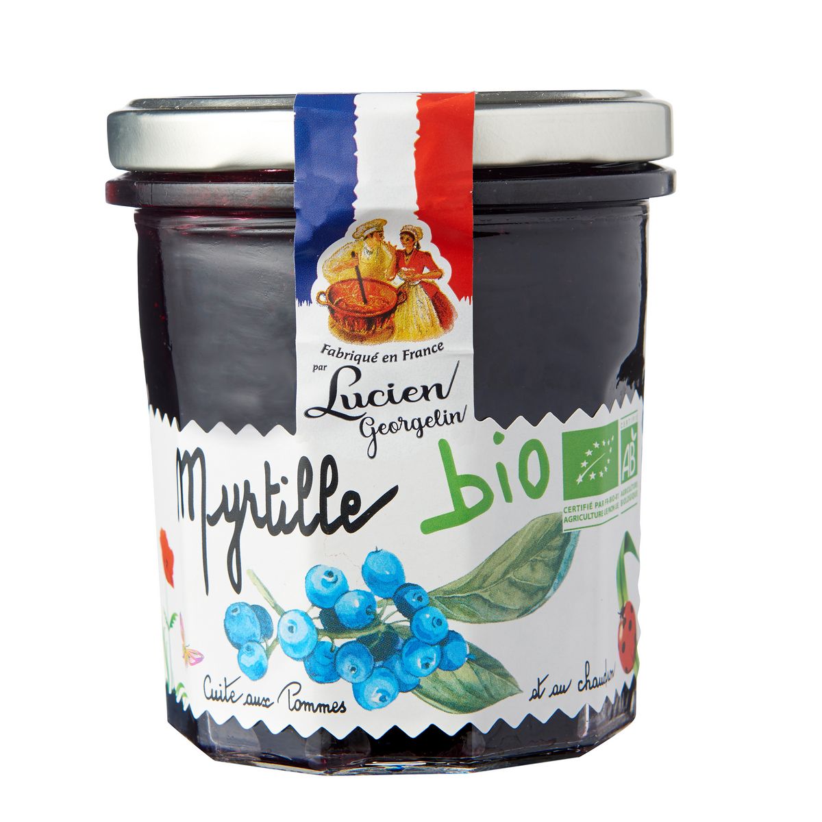 LUCIEN GEORGELIN Confiture de myrtilles bio 320g